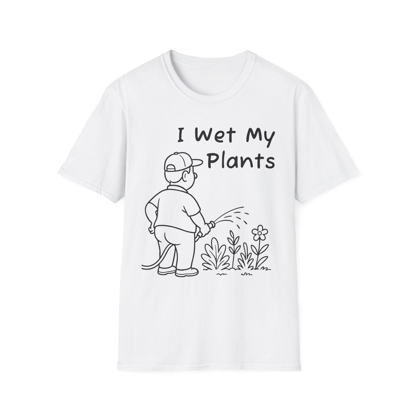 Funny Plant Lover T-Shirt, Gardening Gift, Unisex Tee, I Wet My Plants Shirt, Graphic Shirt