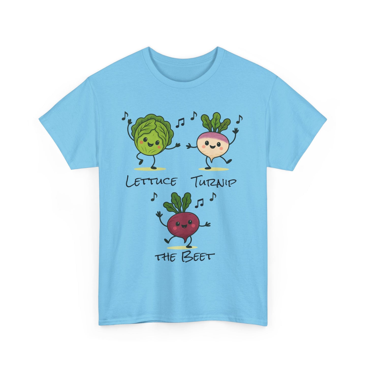 Lettuce Turnip the Beet Tee, Funny Unisex Humor Shirt, Cute Gardening Gift, Music Lover Apparel, Vegetable Lovers Tees