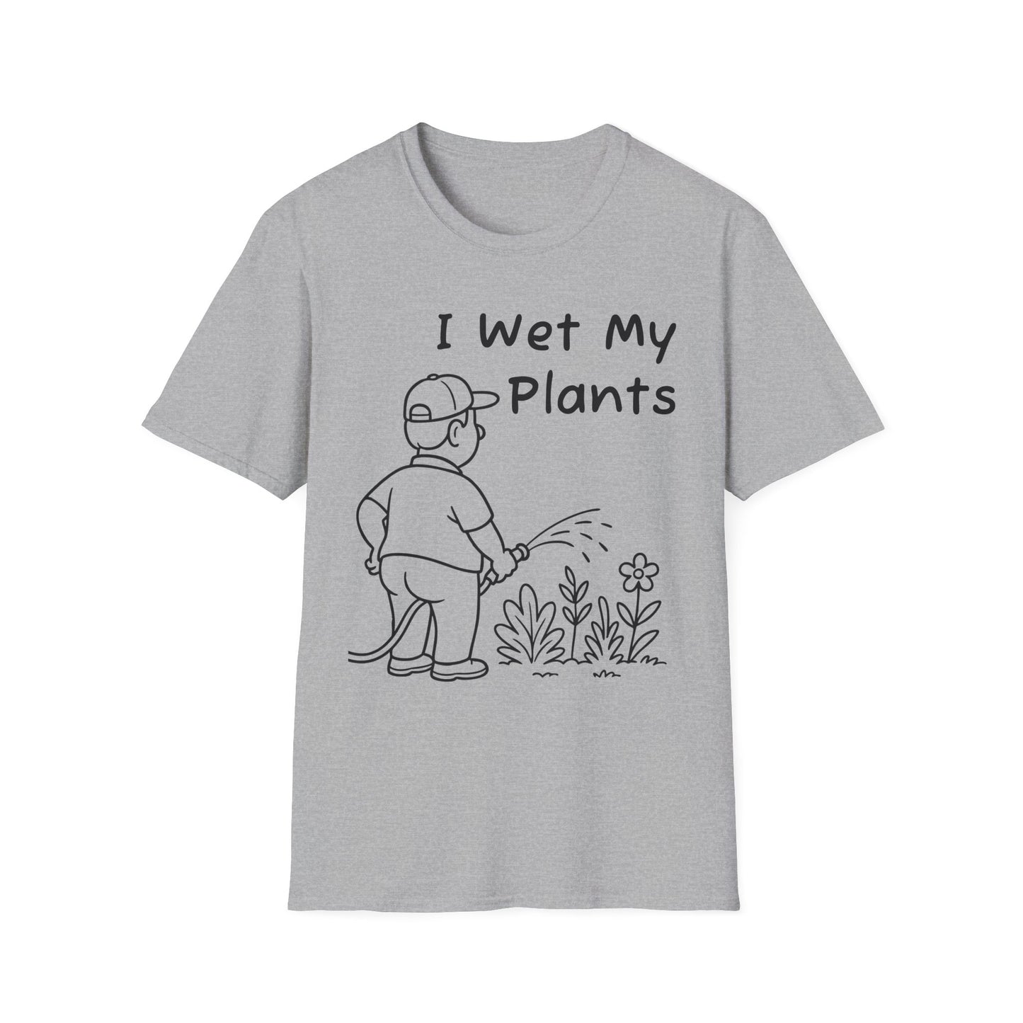 Funny Plant Lover T-Shirt, Gardening Gift, Unisex Tee, I Wet My Plants Shirt, Graphic Shirt