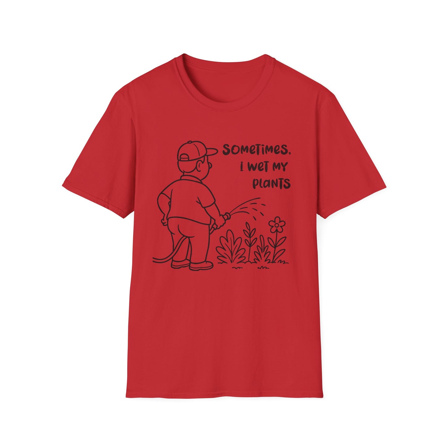 Funny Plant Lover T-Shirt Gift for Gardening Lover Shirt Gift for Him / Her I Wet My Plants Tee