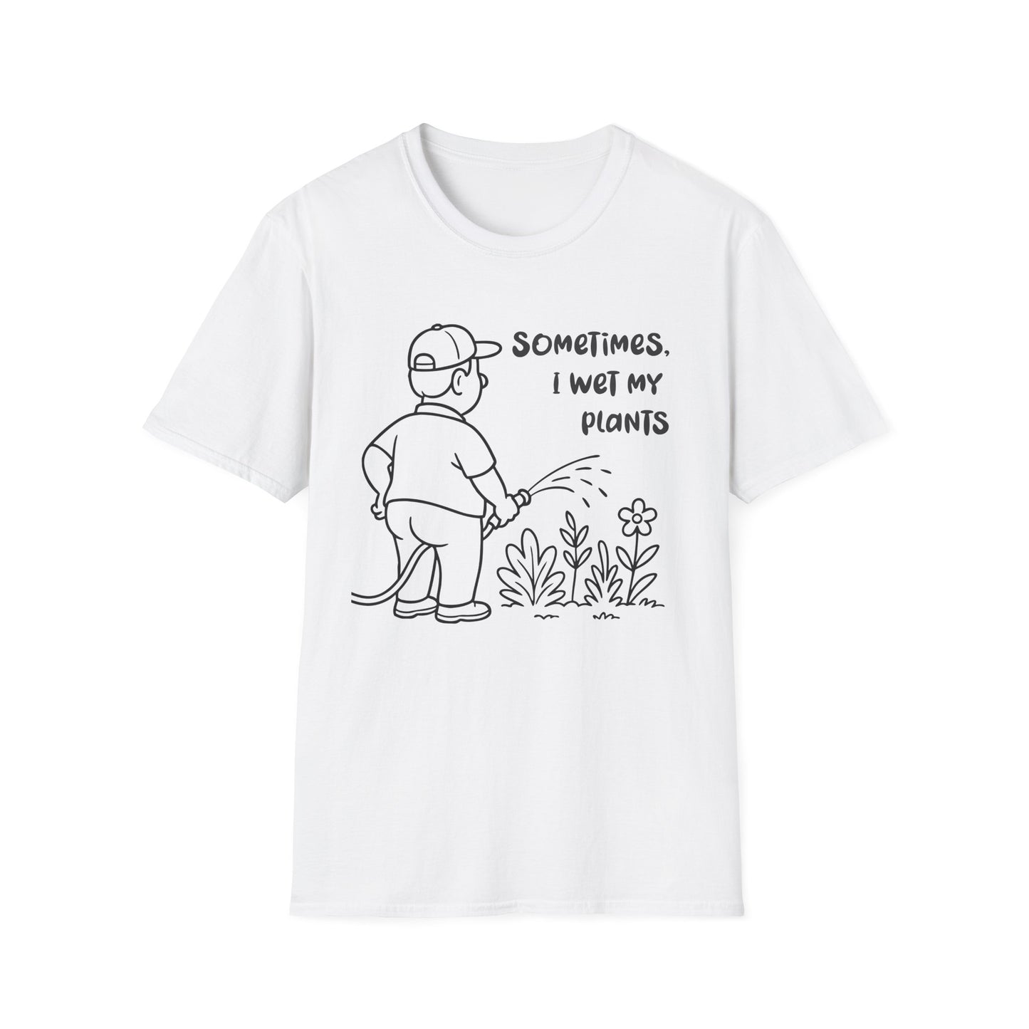 Funny Plant Lover T-Shirt Gift for Gardening Lover Shirt Gift for Him / Her I Wet My Plants Tee