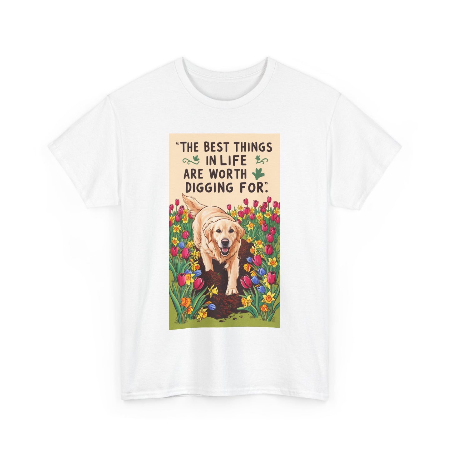 Garden Lover, Dog Lover Tee, Unisex Cotton Shirt, Pet Parent Gift, Gift for Dog Enthusiasts, Cute Canine T-Shirt, Nature Tee