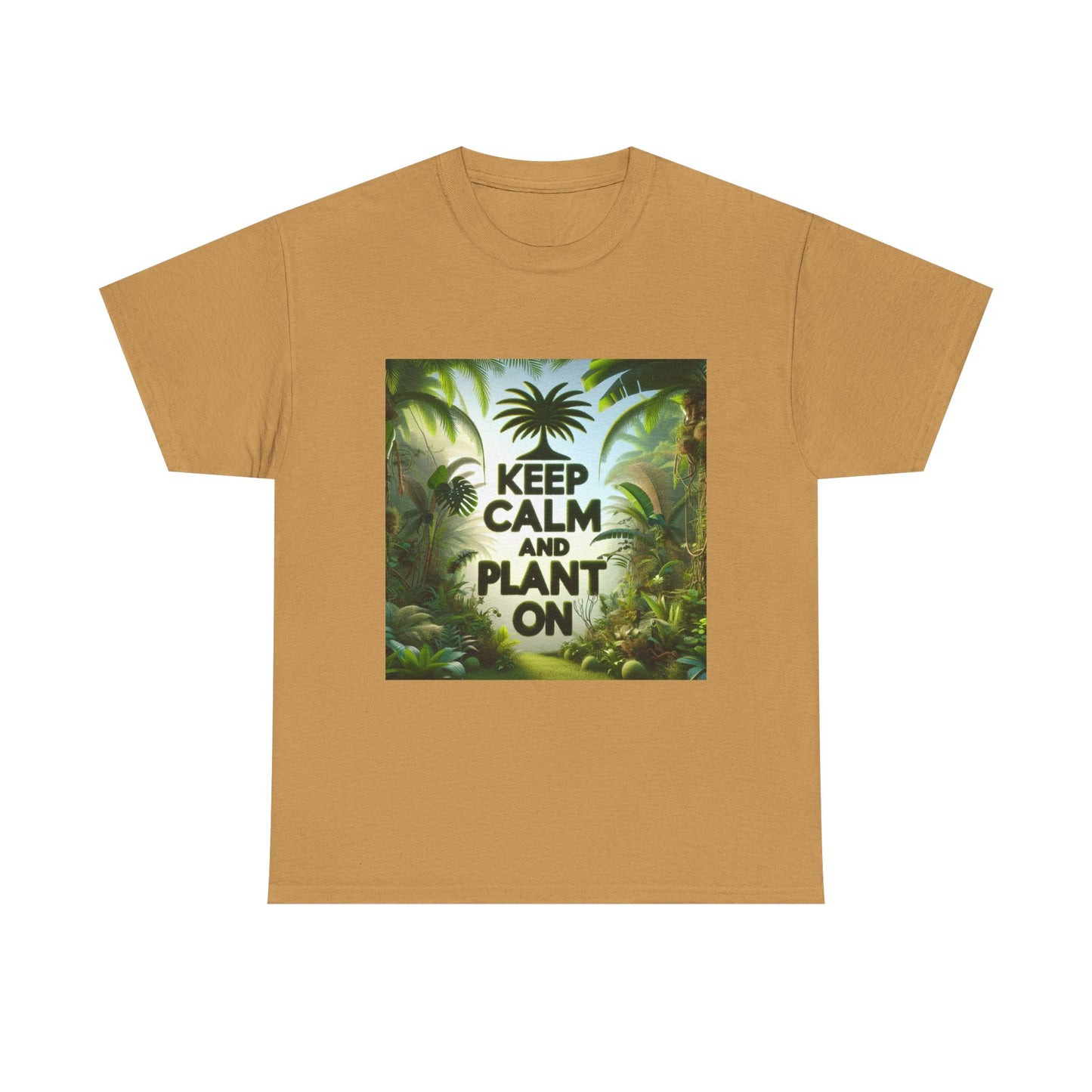 Keep Calm and Plant On Tee, Nature Lover Gift, Gardening T-Shirt, Eco-Friendly Apparel, Unisex Cotton Top