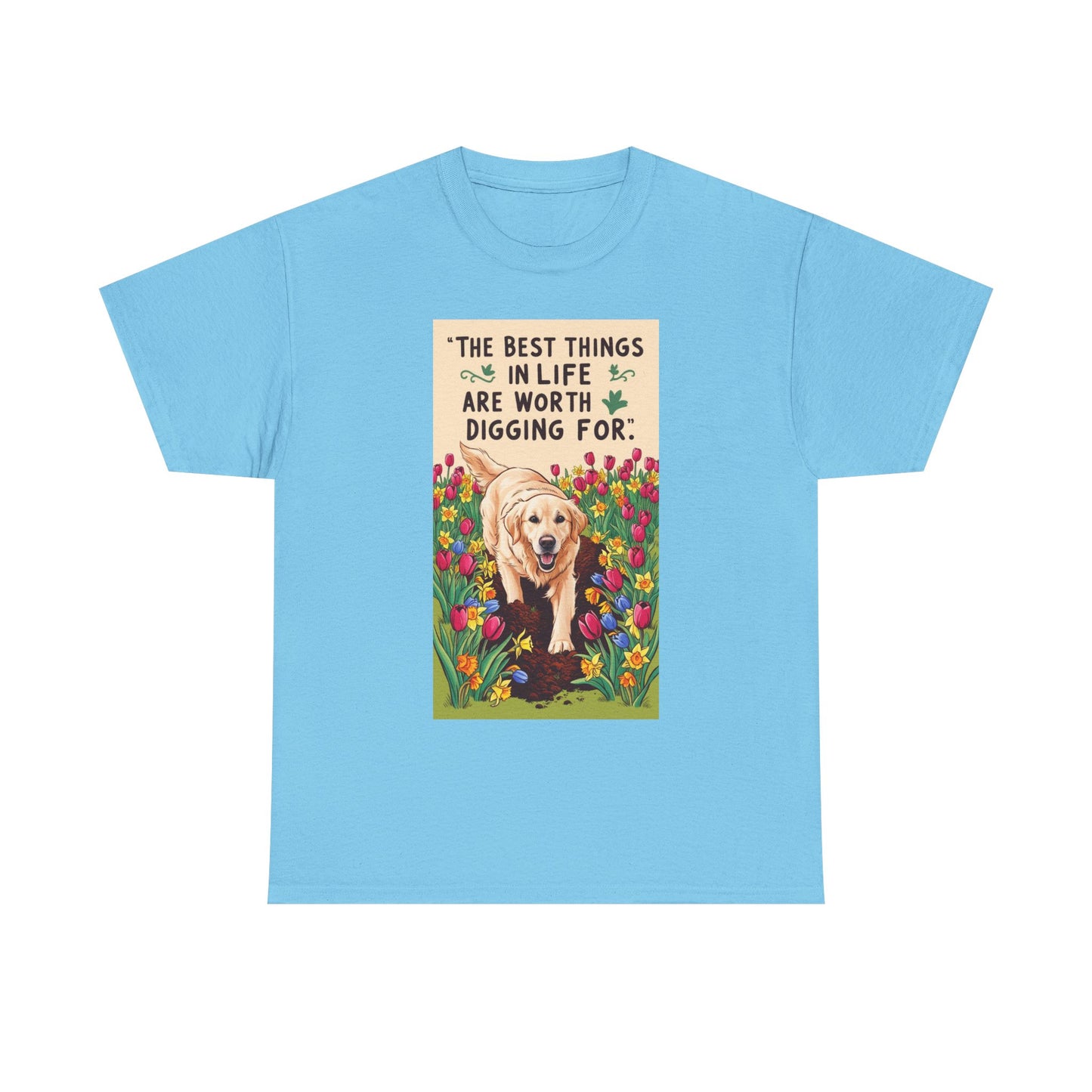 Garden Lover, Dog Lover Tee, Unisex Cotton Shirt, Pet Parent Gift, Gift for Dog Enthusiasts, Cute Canine T-Shirt, Nature Tee