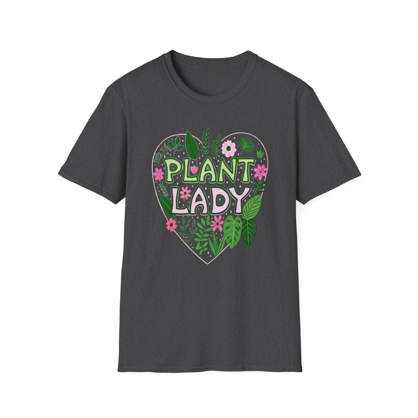 Plant Lady T-Shirt Heart Gift for Gardeners Shirt for Plant Lover Mother's Day Birthday Everyday Wear