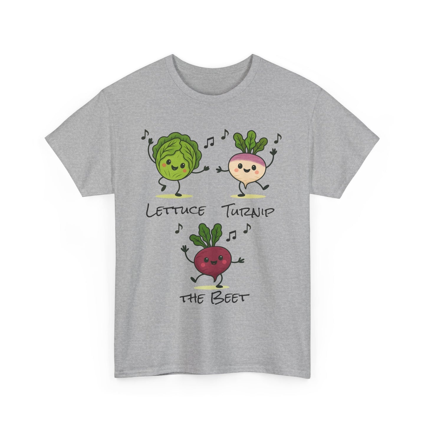 Lettuce Turnip the Beet Tee, Funny Unisex Humor Shirt, Cute Gardening Gift, Music Lover Apparel, Vegetable Lovers Tees