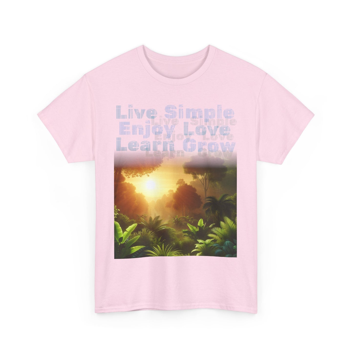 Tropical Jungle Unisex Tee - Live Love Learn Plant Lover Inspirational Shirt