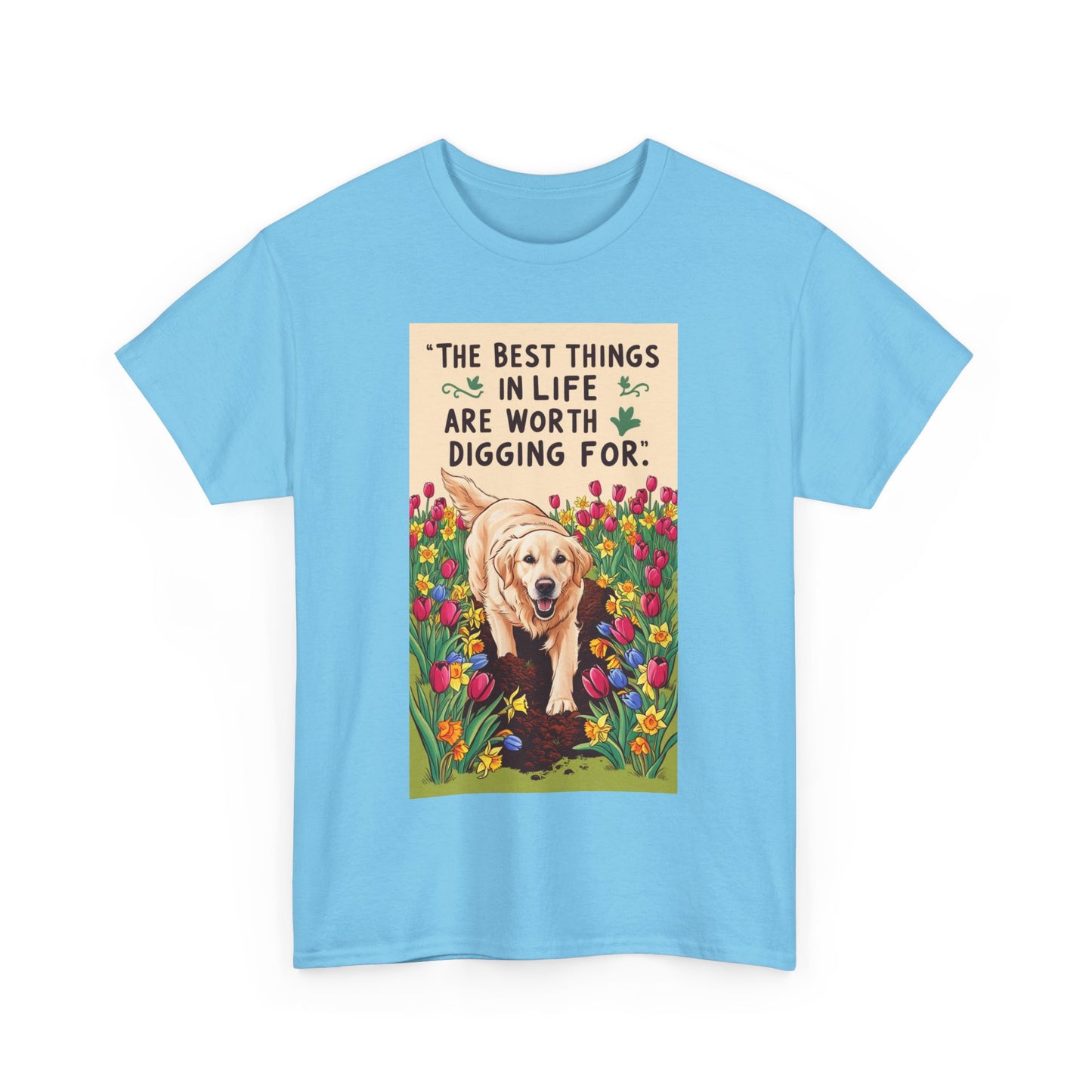 Garden Lover, Dog Lover Tee, Unisex Cotton Shirt, Pet Parent Gift, Gift for Dog Enthusiasts, Cute Canine T-Shirt, Nature Tee