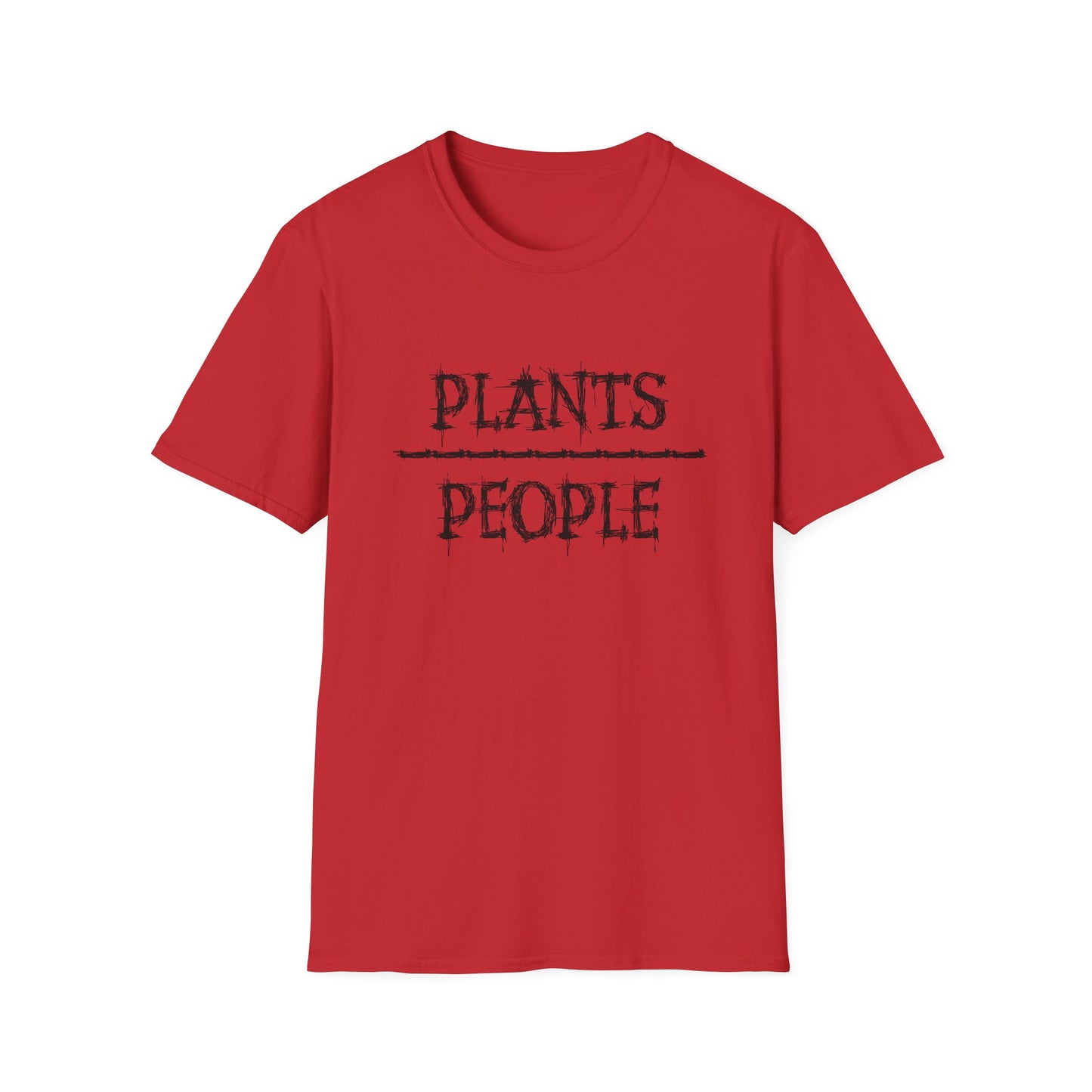 Plants over People Unisex Soft style T-Shirt, Plant Lovers Shirt, Botanical Tee, Nature Graphic Top, Gardening T-shirt