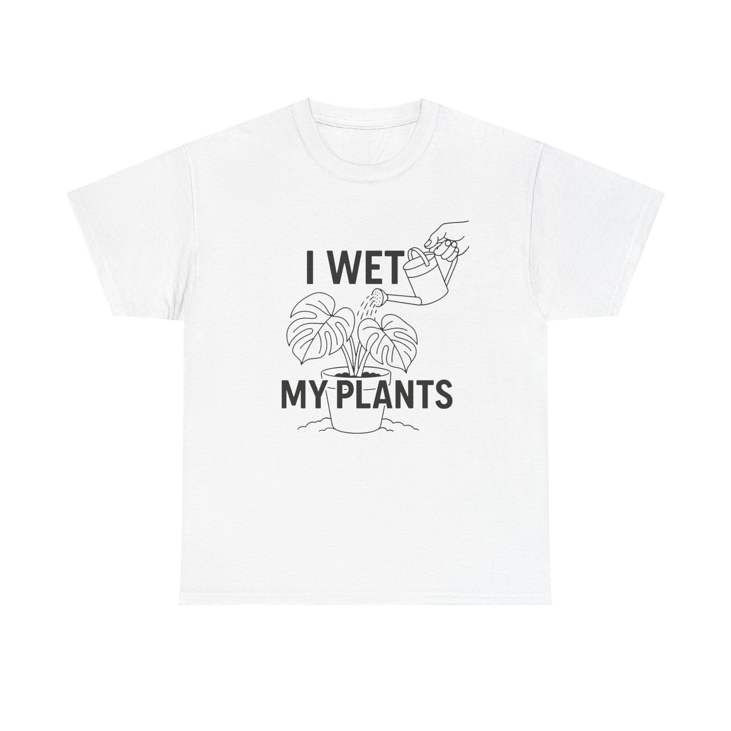 Funny Plant Lover Tee, I Wet My Plants Shirt, Gardening Gift, Unisex Cotton T-Shirt, Plant Parent Apparel, Houseplant Humor Tee