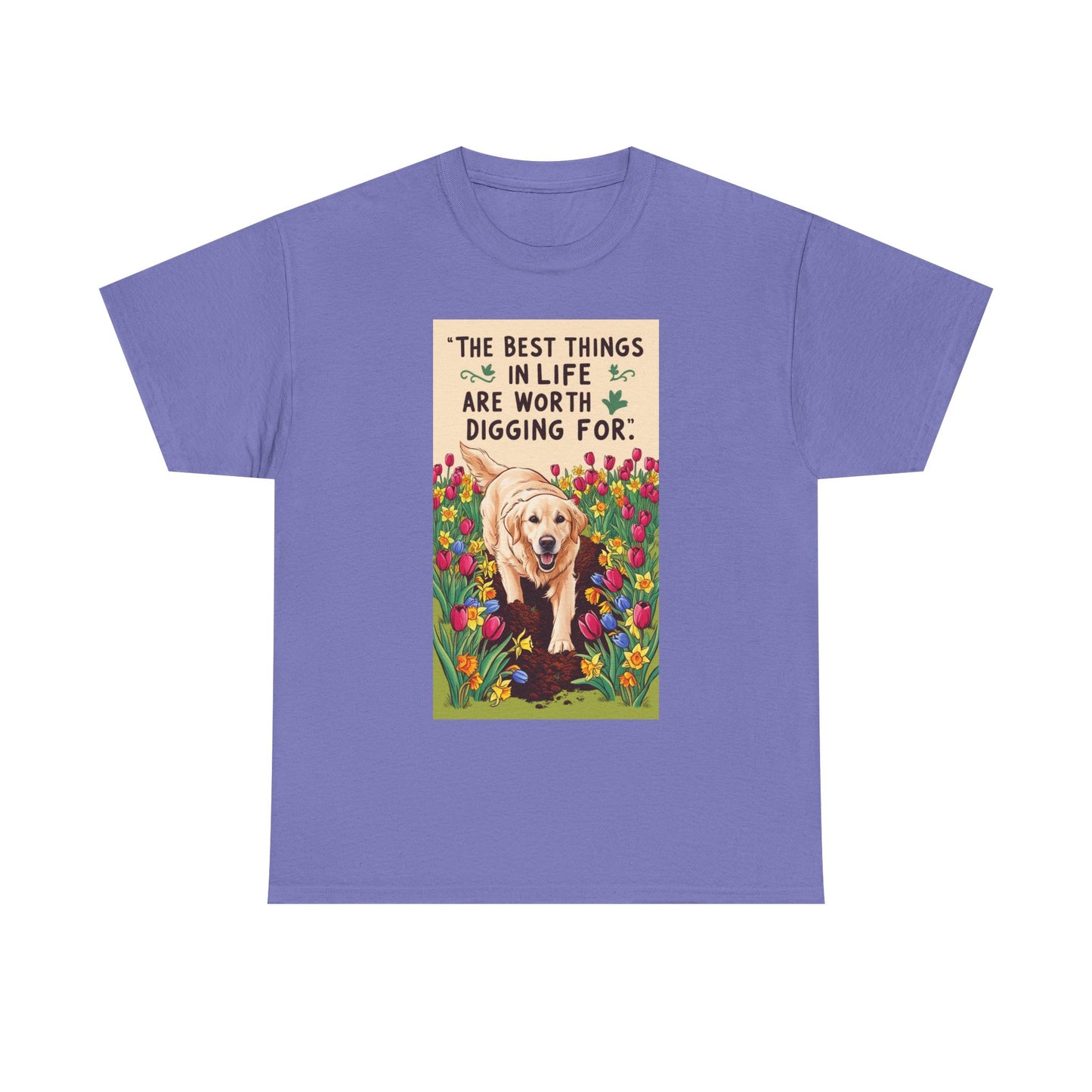 Garden Lover, Dog Lover Tee, Unisex Cotton Shirt, Pet Parent Gift, Gift for Dog Enthusiasts, Cute Canine T-Shirt, Nature Tee