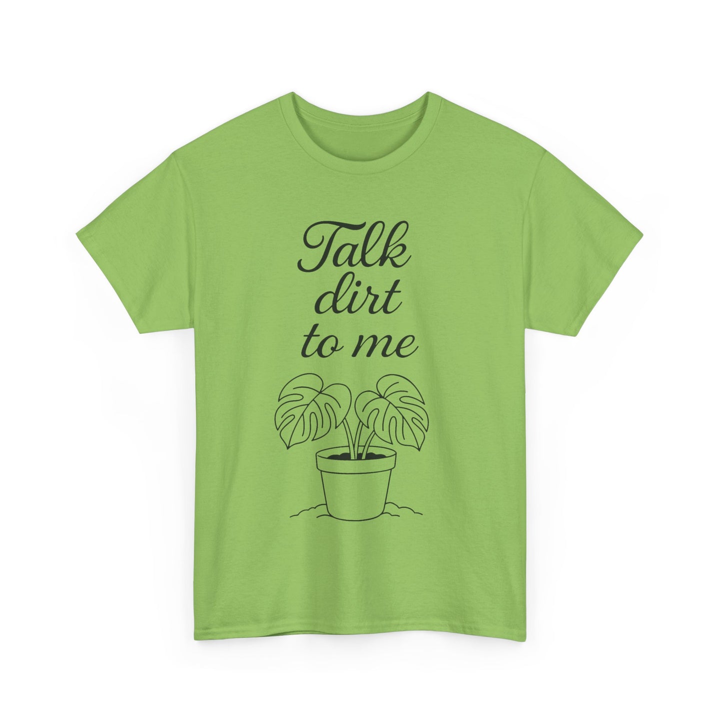 Funny Plant Lover Tee - Talk Dirt to Me Cotton Shirt, Gardening Gift, Casual Wear, Plant Mom Apparel, Unique Gift for Her