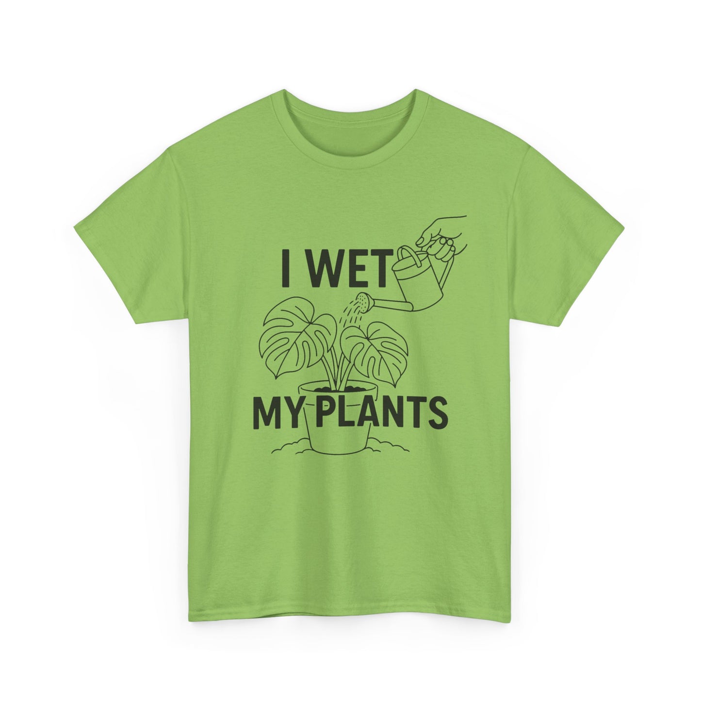 Funny Plant Lover Tee, I Wet My Plants Shirt, Gardening Gift, Unisex Cotton T-Shirt, Plant Parent Apparel, Houseplant Humor Tee