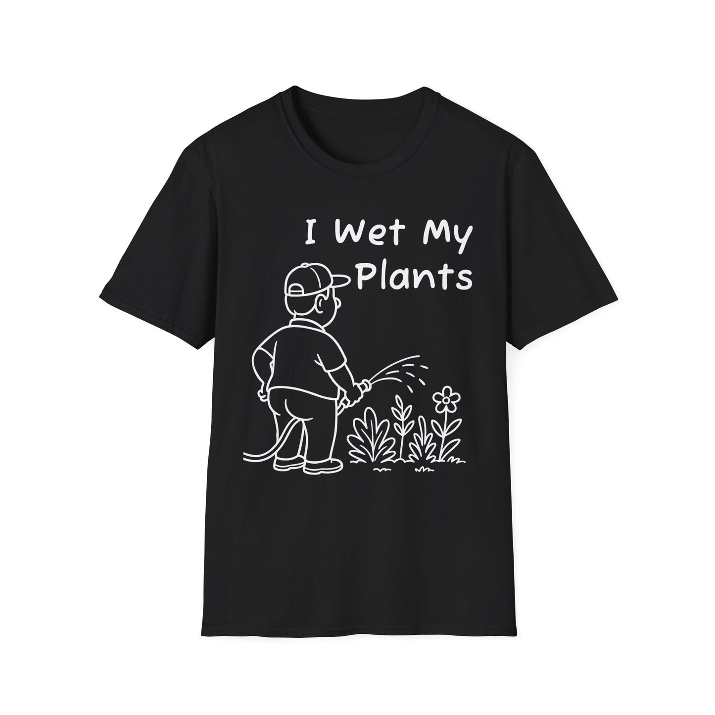 Funny Plant Lover T-Shirt, Gardening Gift, Unisex Tee, I Wet My Plants Shirt, Graphic Shirt