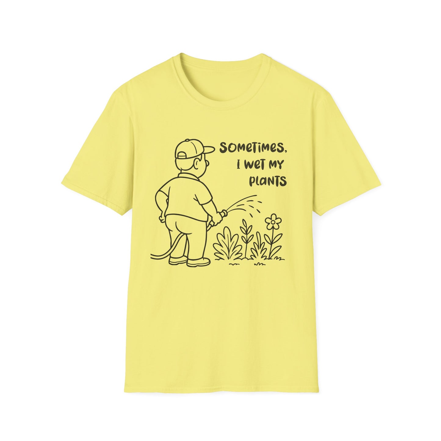 Funny Plant Lover T-Shirt Gift for Gardening Lover Shirt Gift for Him / Her I Wet My Plants Tee