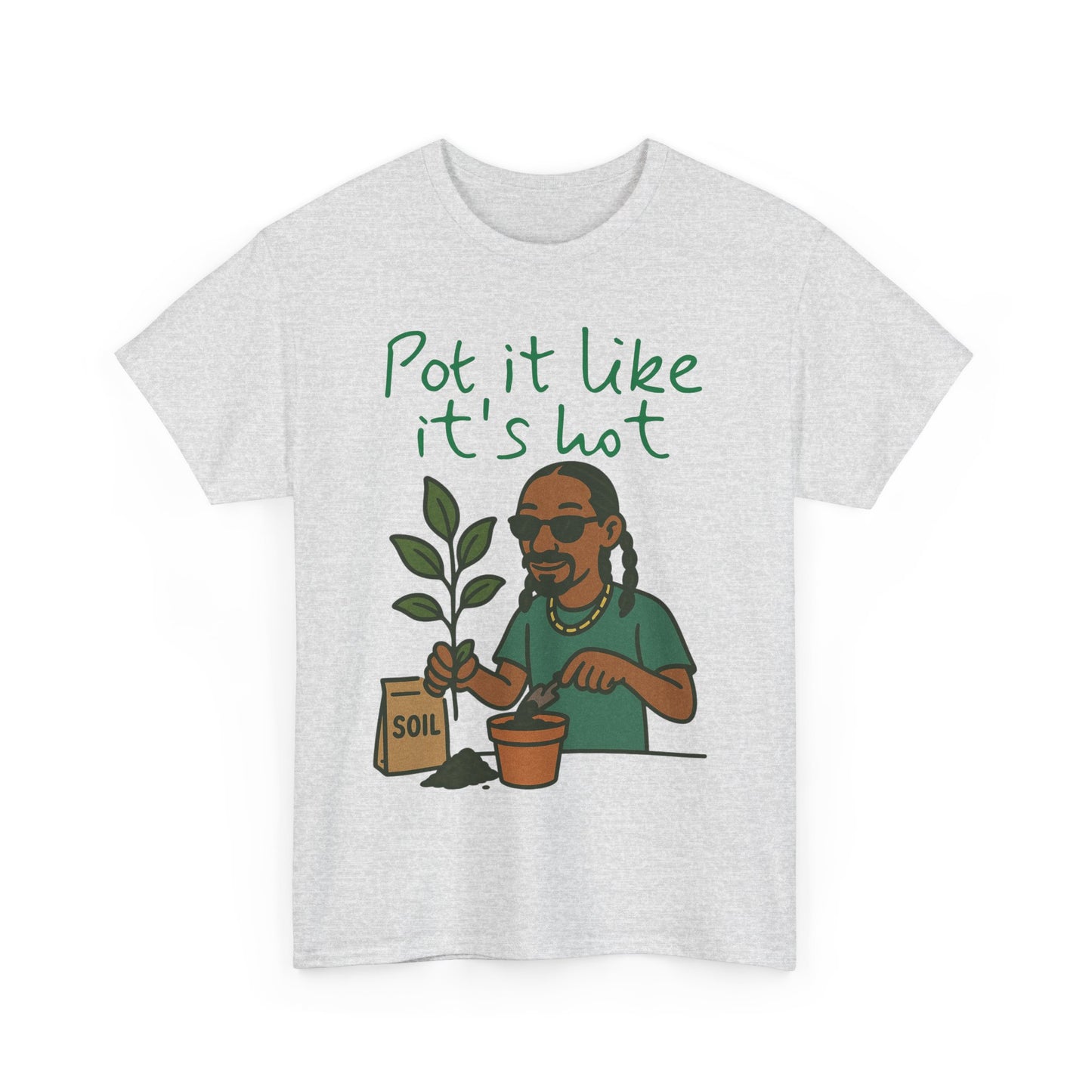 Pot It Like It's Hot Tee, Funny Gardening Shirt, Plant Lover Gift, Unisex Cotton Tee, Summer Vibe T-Shirt, Eco-Friendly Apparel