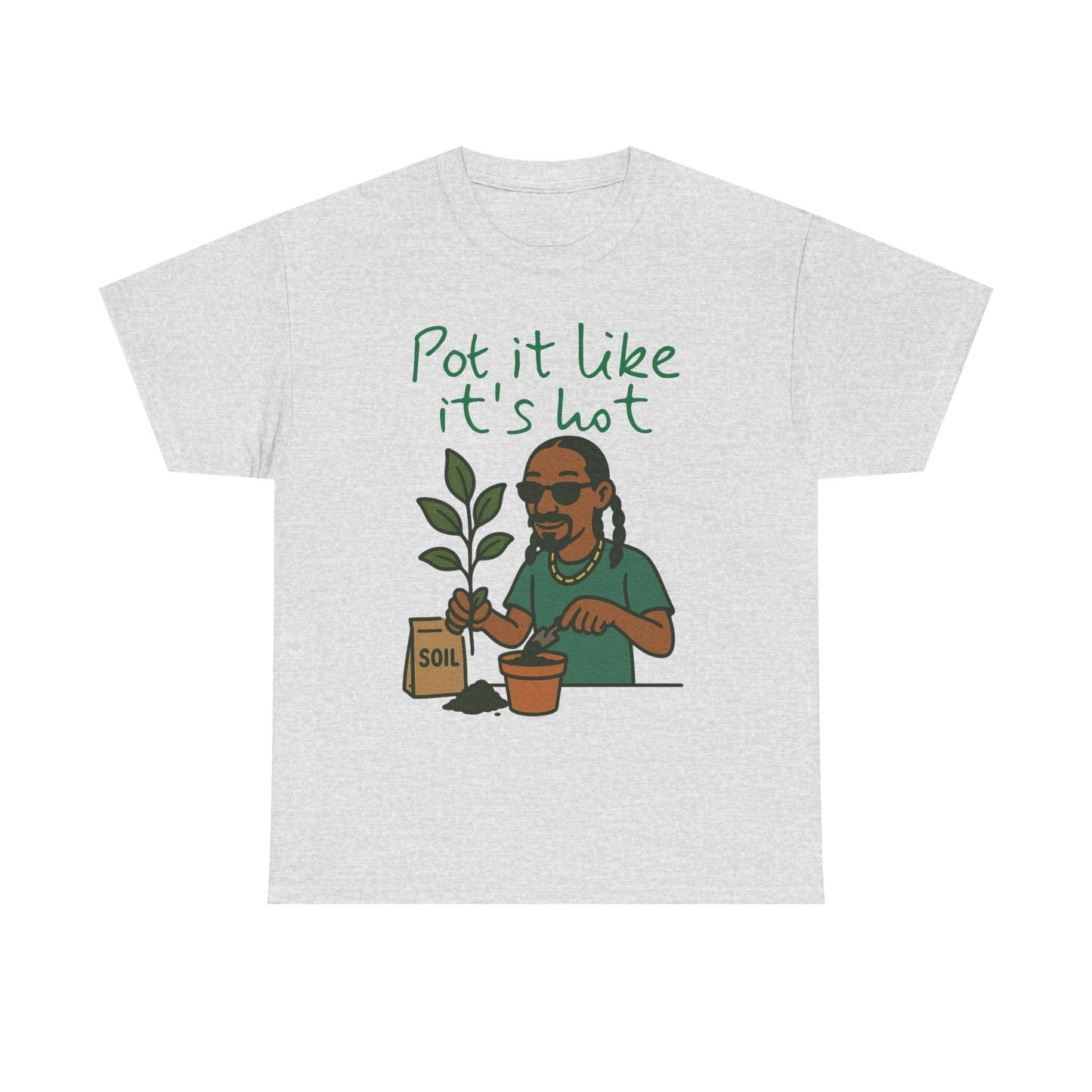 Pot It Like It's Hot Tee, Funny Gardening Shirt, Plant Lover Gift, Unisex Cotton Tee, Summer Vibe T-Shirt, Eco-Friendly Apparel
