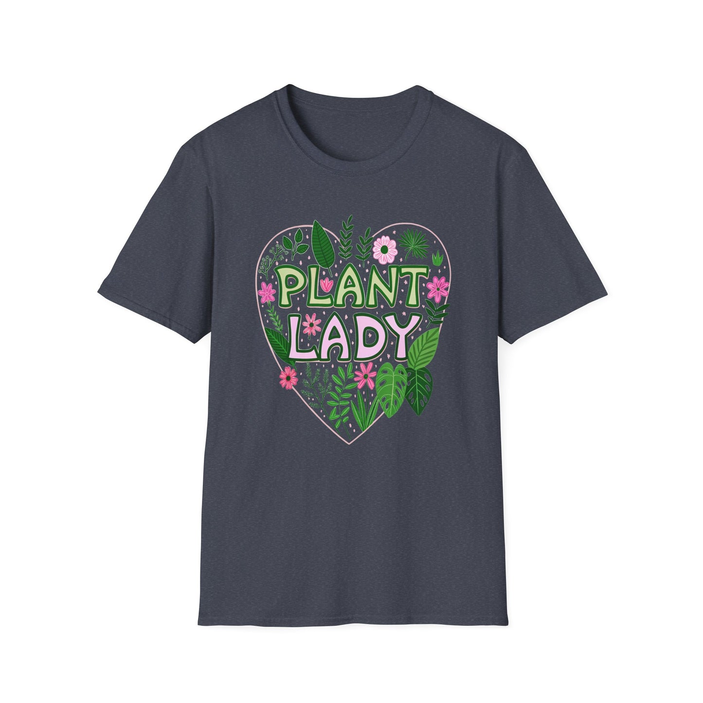 Plant Lady T-Shirt Heart Gift for Gardeners Shirt for Plant Lover Mother's Day Birthday Everyday Wear