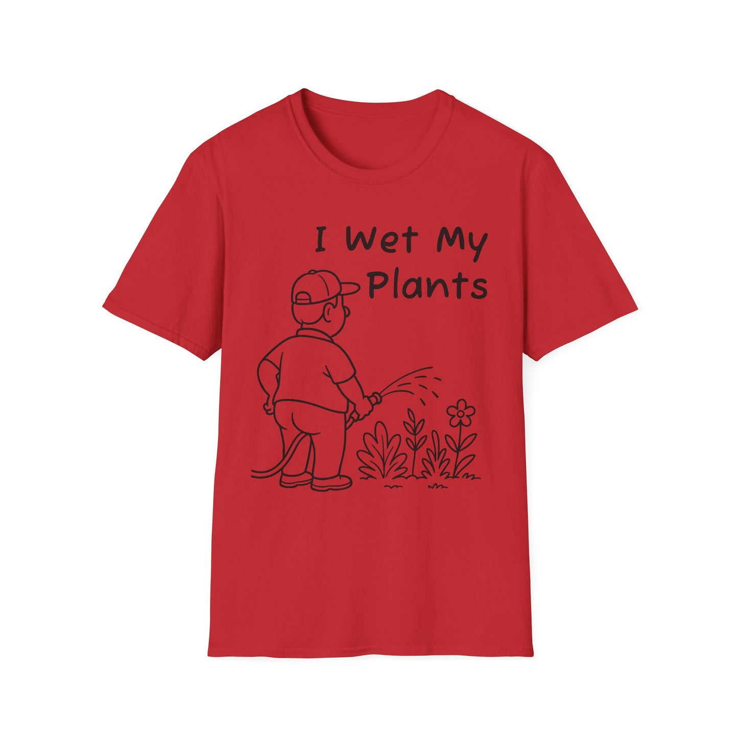 Funny Plant Lover T-Shirt, Gardening Gift, Unisex Tee, I Wet My Plants Shirt, Graphic Shirt