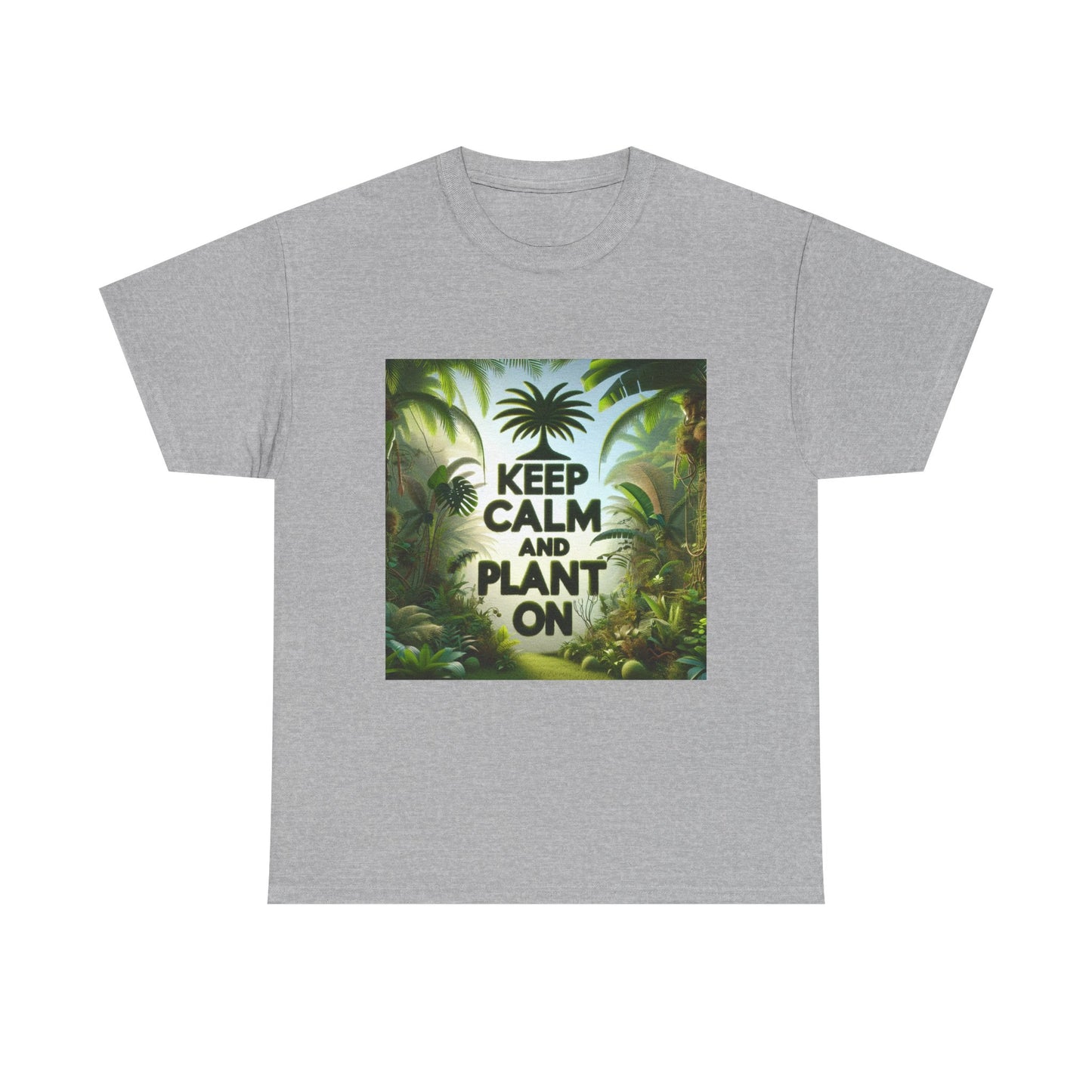 Keep Calm and Plant On Tee, Nature Lover Gift, Gardening T-Shirt, Eco-Friendly Apparel, Unisex Cotton Top