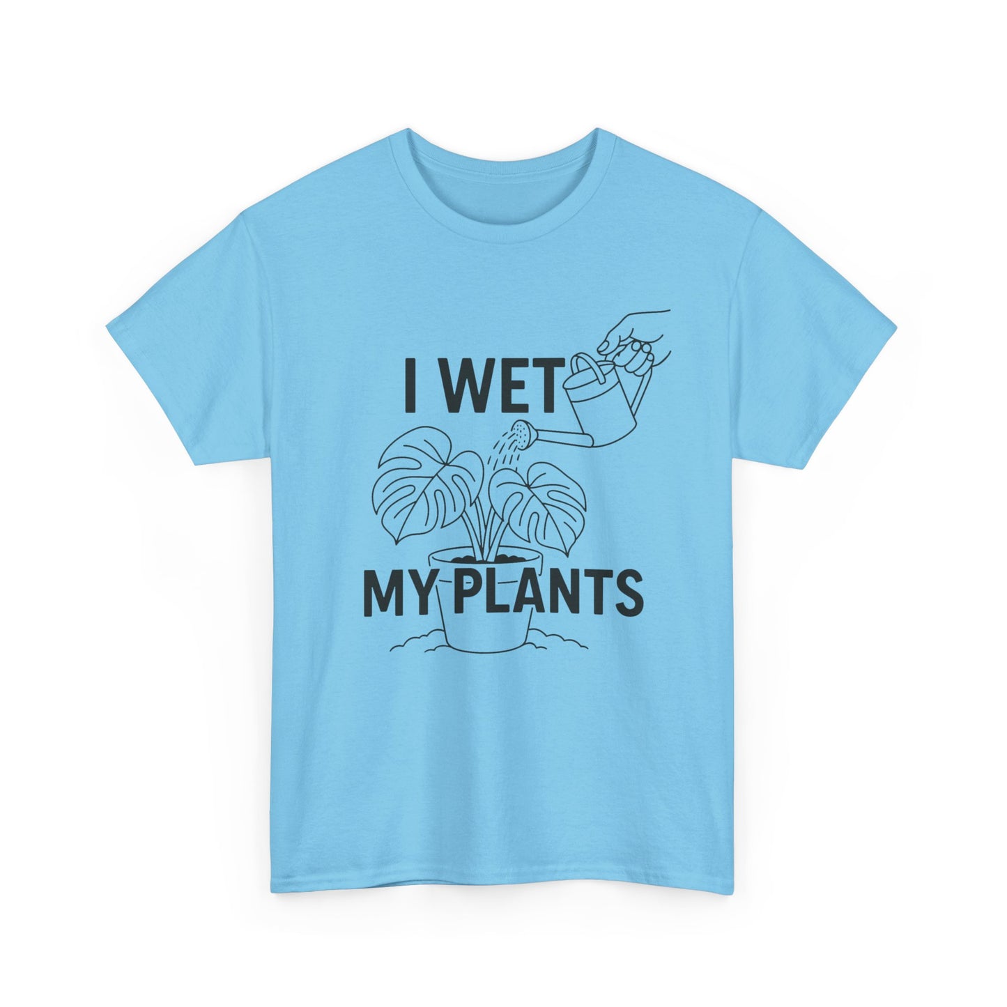 Funny Plant Lover Tee, I Wet My Plants Shirt, Gardening Gift, Unisex Cotton T-Shirt, Plant Parent Apparel, Houseplant Humor Tee