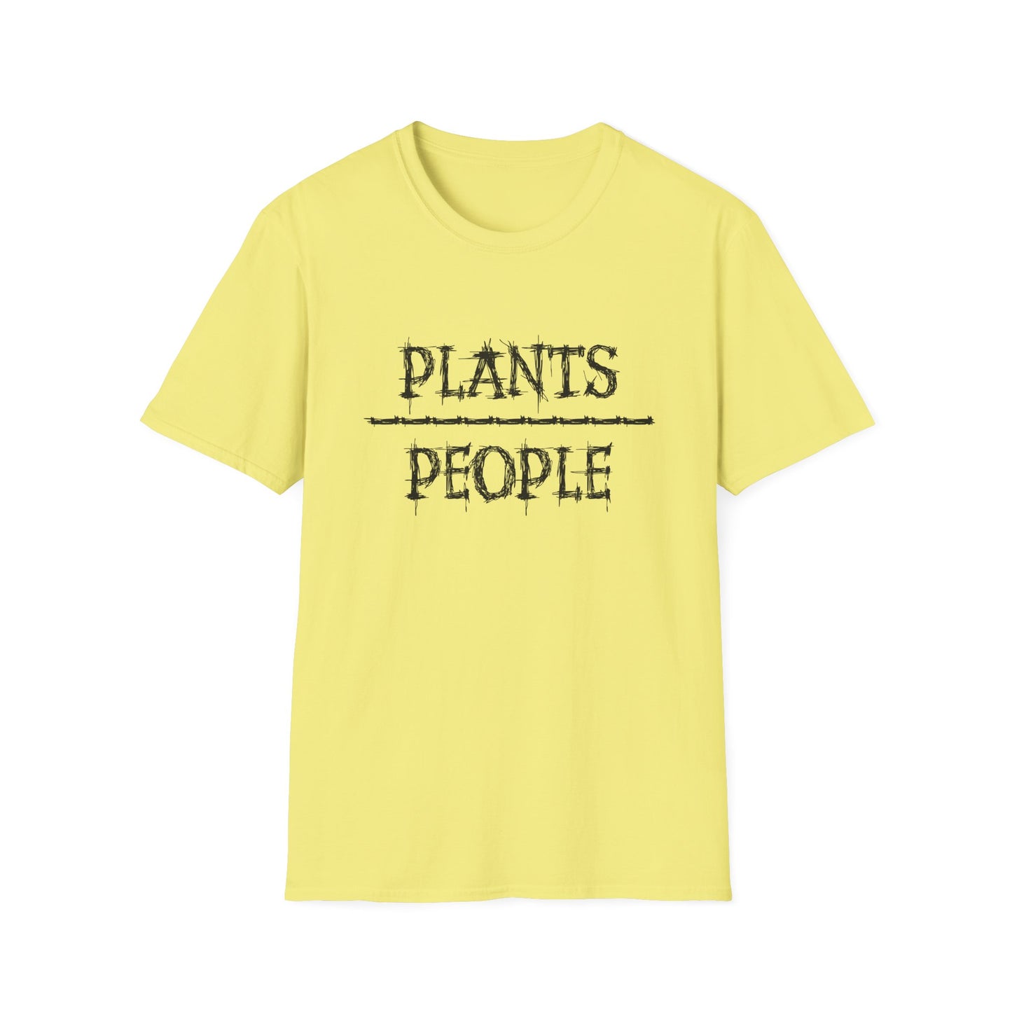 Plants over People Unisex Soft style T-Shirt, Plant Lovers Shirt, Botanical Tee, Nature Graphic Top, Gardening T-shirt