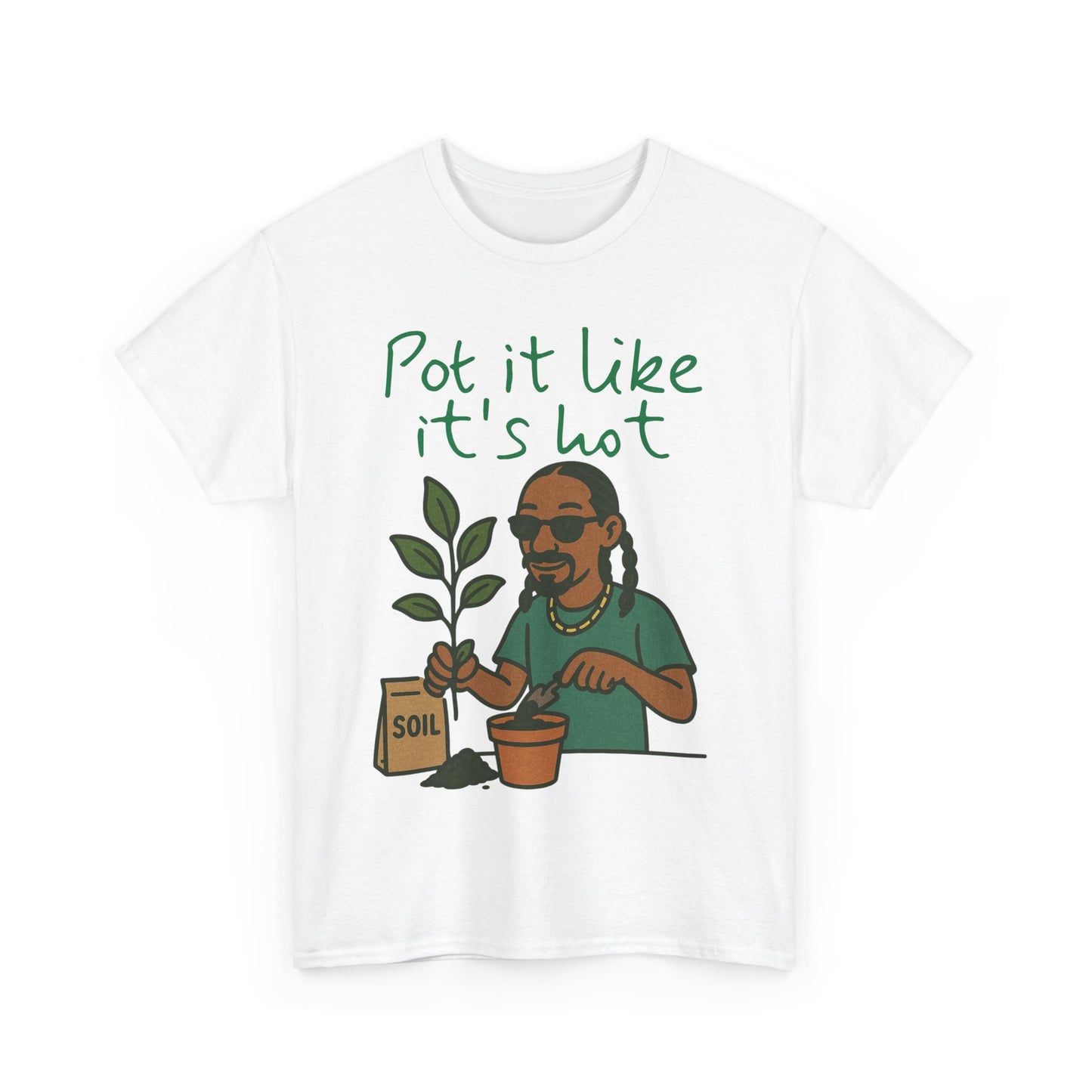 Pot It Like It's Hot Tee, Funny Gardening Shirt, Plant Lover Gift, Unisex Cotton Tee, Summer Vibe T-Shirt, Eco-Friendly Apparel
