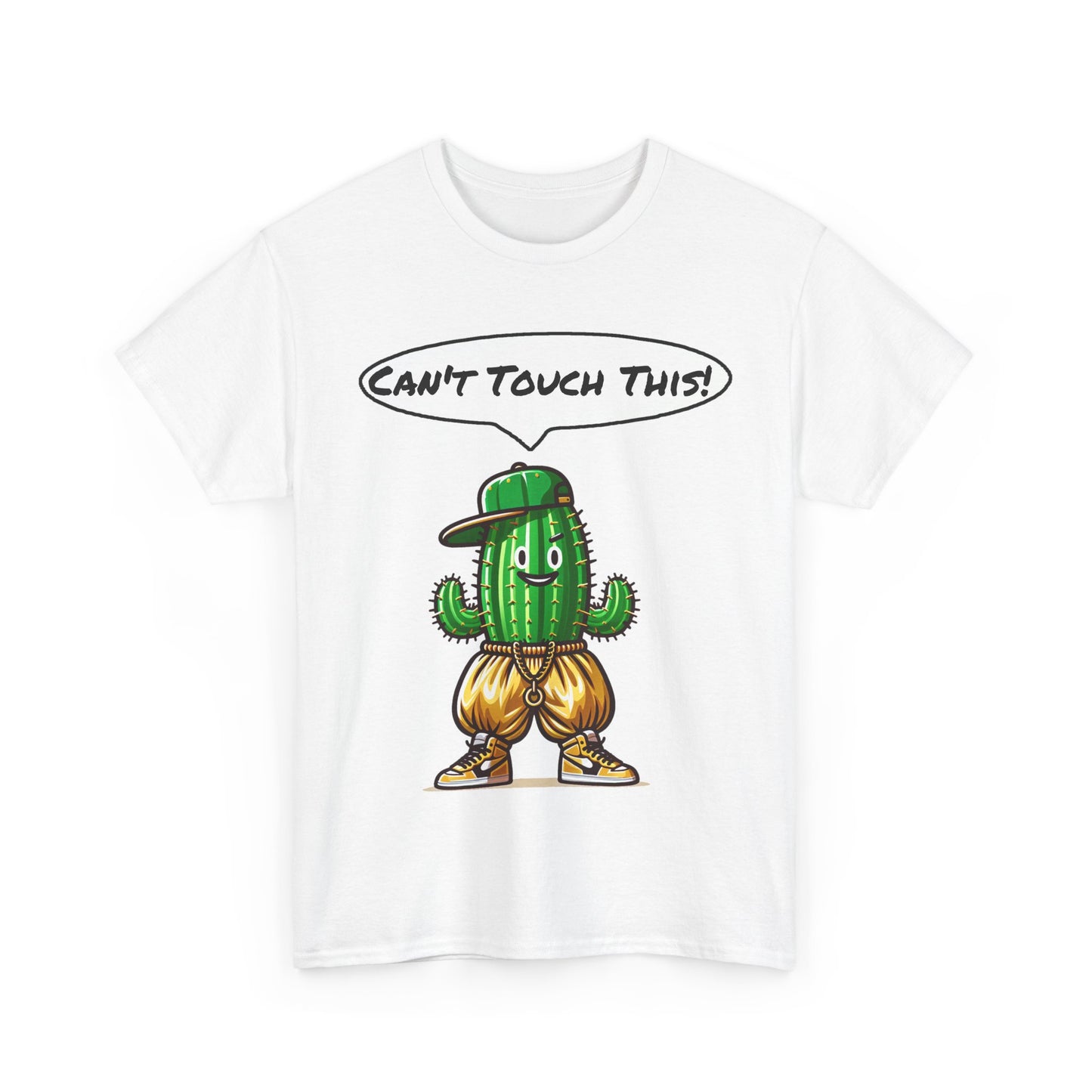 Funny Cactus Tee - Can't Touch This! | Unisex Heavy Cotton T-Shirt, Gift for Friends, Casual Wear, Summer Fashion, Unique Graphic Tee