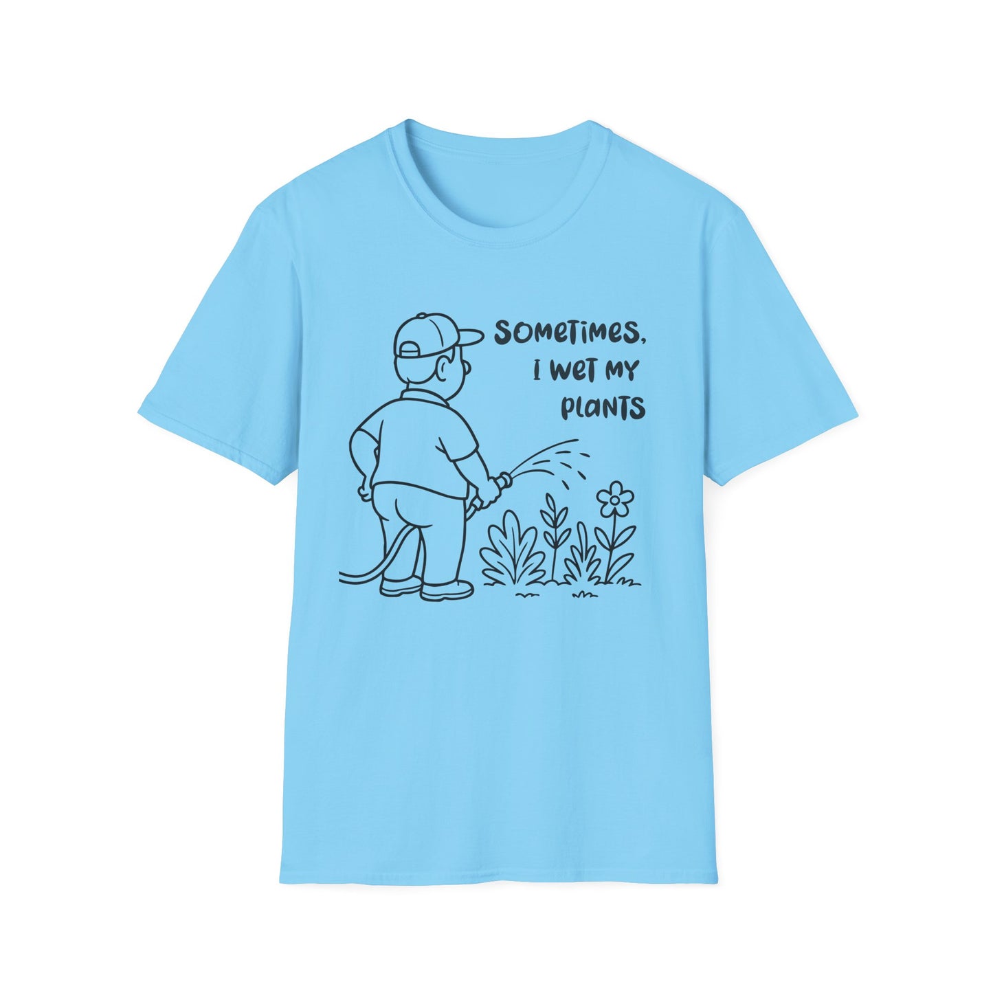 Funny Plant Lover T-Shirt Gift for Gardening Lover Shirt Gift for Him / Her I Wet My Plants Tee