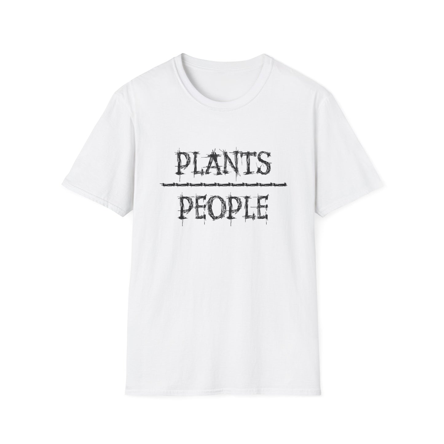 Plants over People Unisex Soft style T-Shirt, Plant Lovers Shirt, Botanical Tee, Nature Graphic Top, Gardening T-shirt