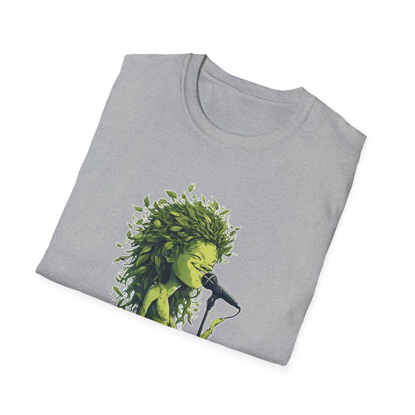 T-Shirt for Plant Lover Tee Led Zeppelin Inspired Singing Sapling Whole Lotta Love Leaves Nature Graphic Shirt Music Fan Gift