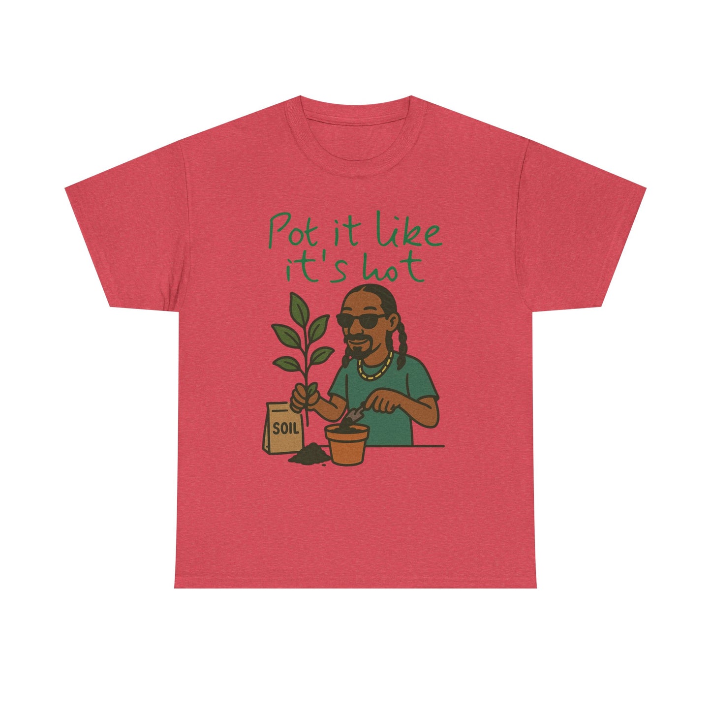 Pot It Like It's Hot Tee, Funny Gardening Shirt, Plant Lover Gift, Unisex Cotton Tee, Summer Vibe T-Shirt, Eco-Friendly Apparel