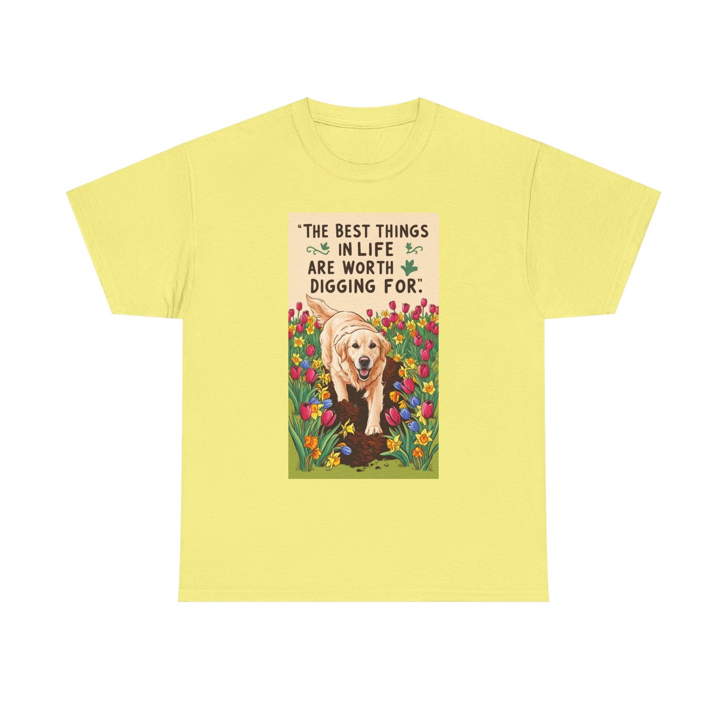 Garden Lover, Dog Lover Tee, Unisex Cotton Shirt, Pet Parent Gift, Gift for Dog Enthusiasts, Cute Canine T-Shirt, Nature Tee