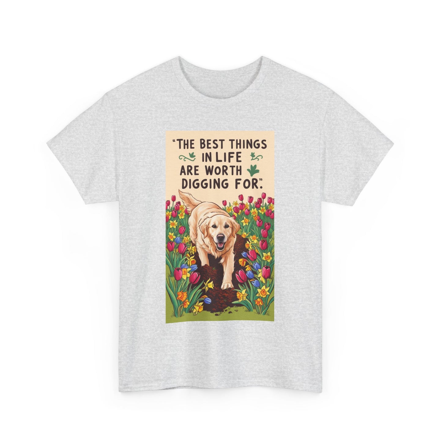 Garden Lover, Dog Lover Tee, Unisex Cotton Shirt, Pet Parent Gift, Gift for Dog Enthusiasts, Cute Canine T-Shirt, Nature Tee