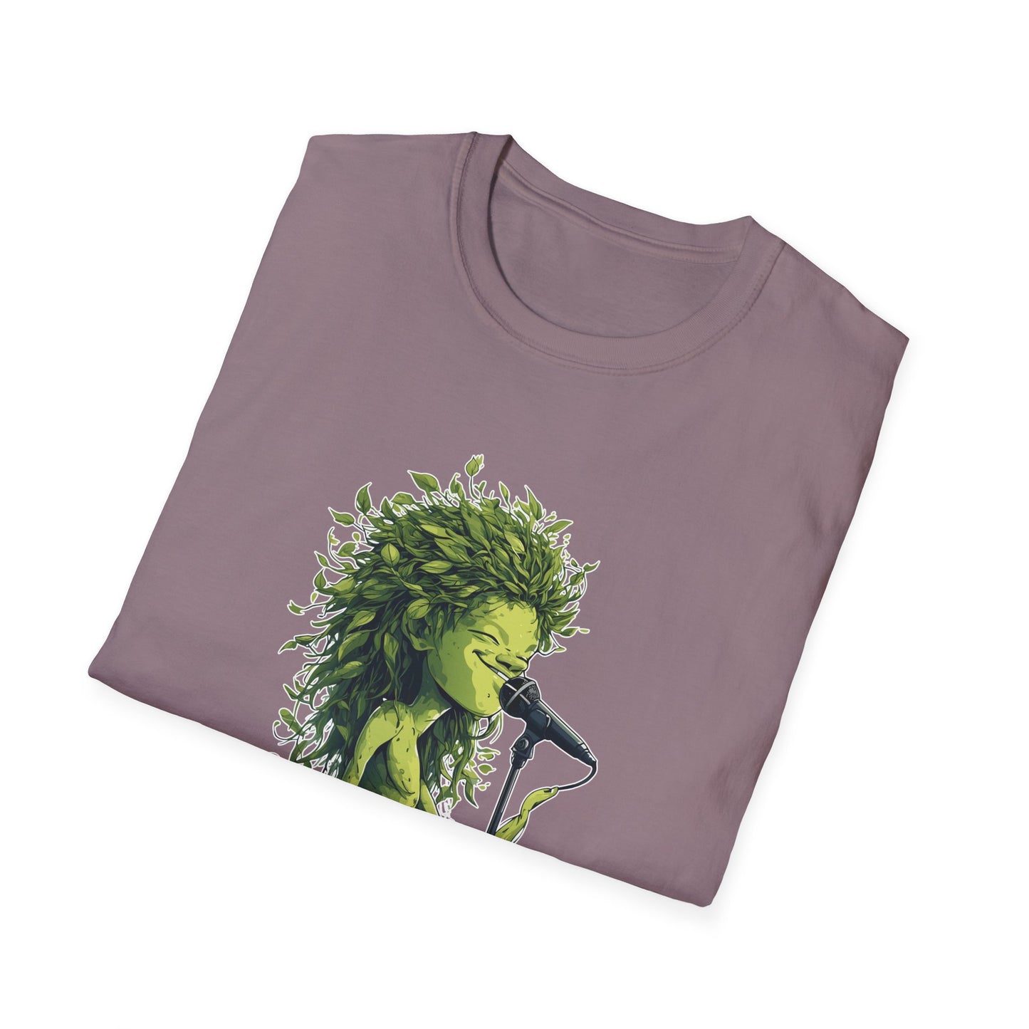 T-Shirt for Plant Lover Tee Led Zeppelin Inspired Singing Sapling Whole Lotta Love Leaves Nature Graphic Shirt Music Fan Gift