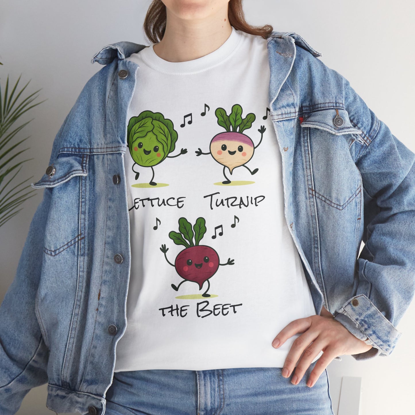 Lettuce Turnip the Beet Tee, Funny Unisex Humor Shirt, Cute Gardening Gift, Music Lover Apparel, Vegetable Lovers Tees