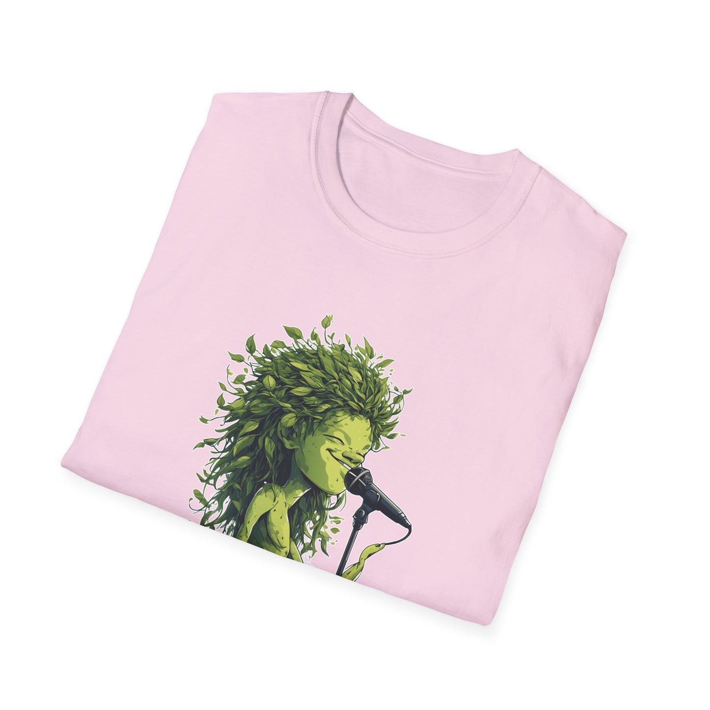 T-Shirt for Plant Lover Tee Led Zeppelin Inspired Singing Sapling Whole Lotta Love Leaves Nature Graphic Shirt Music Fan Gift