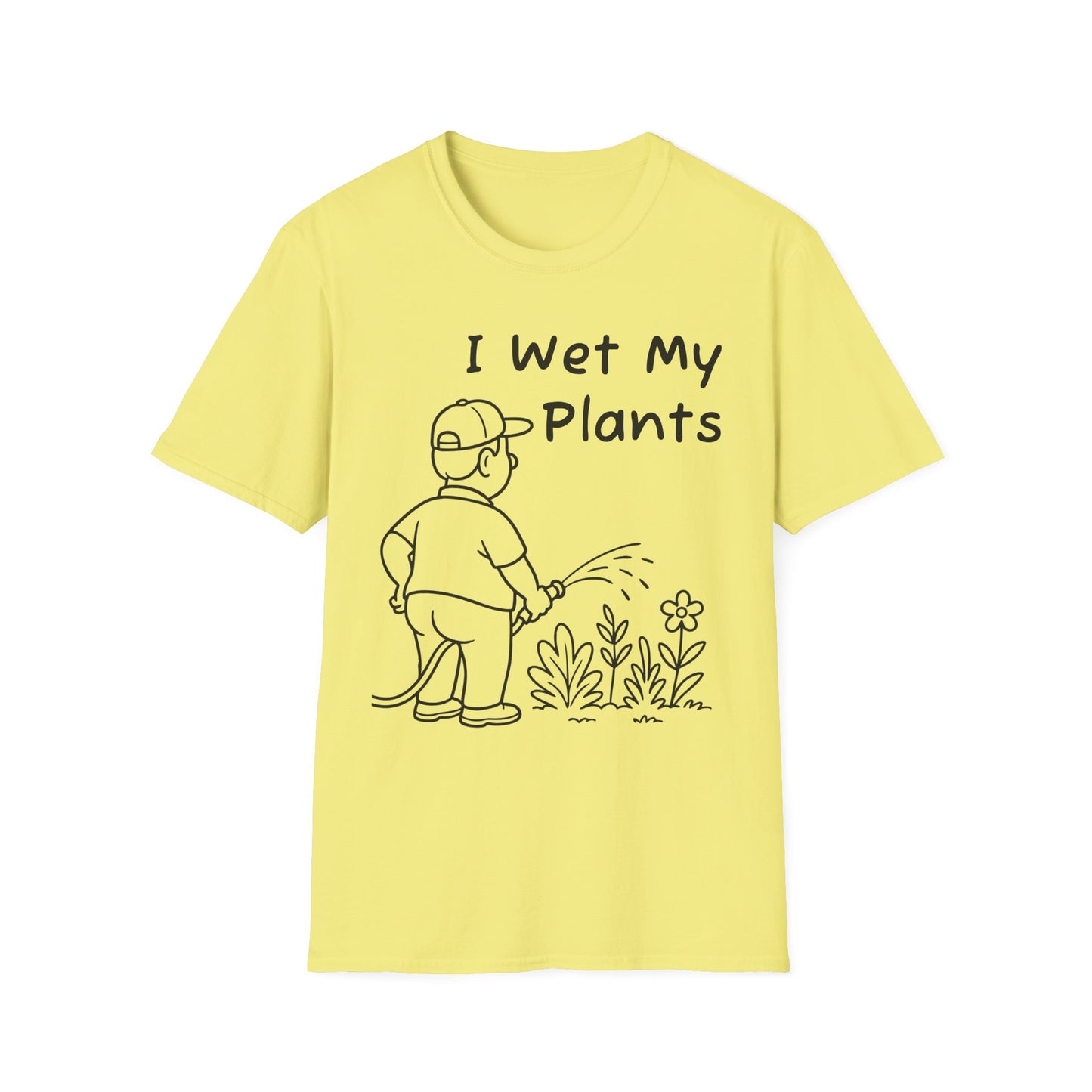 Funny Plant Lover T-Shirt, Gardening Gift, Unisex Tee, I Wet My Plants Shirt, Graphic Shirt