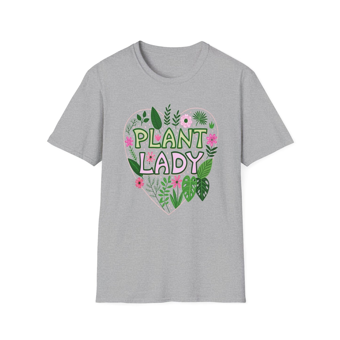 Plant Lady T-Shirt Heart Gift for Gardeners Shirt for Plant Lover Mother's Day Birthday Everyday Wear