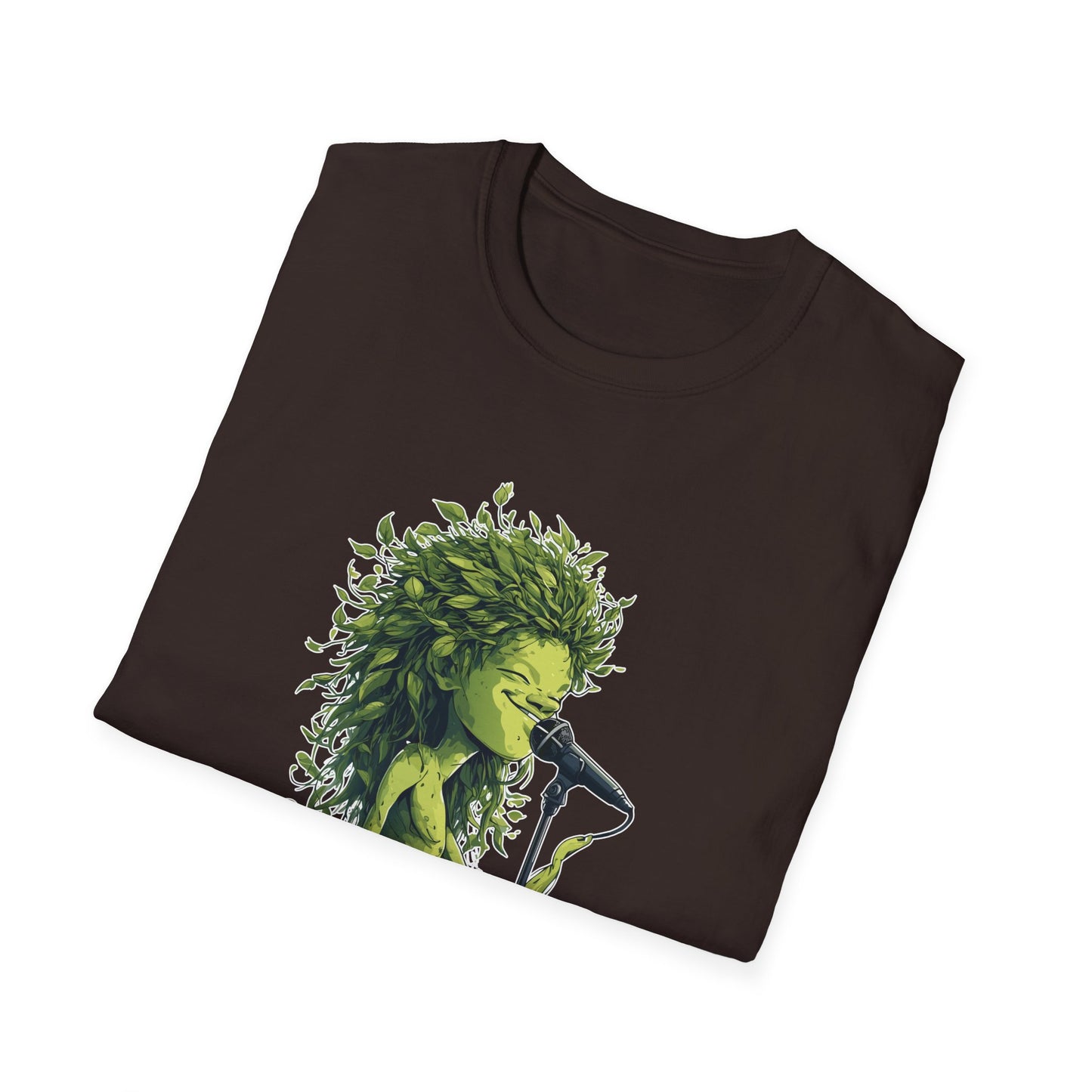 T-Shirt for Plant Lover Tee Led Zeppelin Inspired Singing Sapling Whole Lotta Love Leaves Nature Graphic Shirt Music Fan Gift