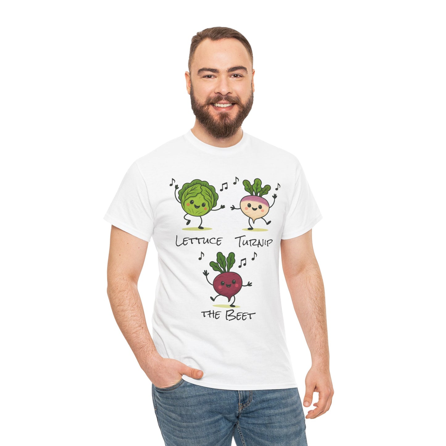 Lettuce Turnip the Beet Tee, Funny Unisex Humor Shirt, Cute Gardening Gift, Music Lover Apparel, Vegetable Lovers Tees