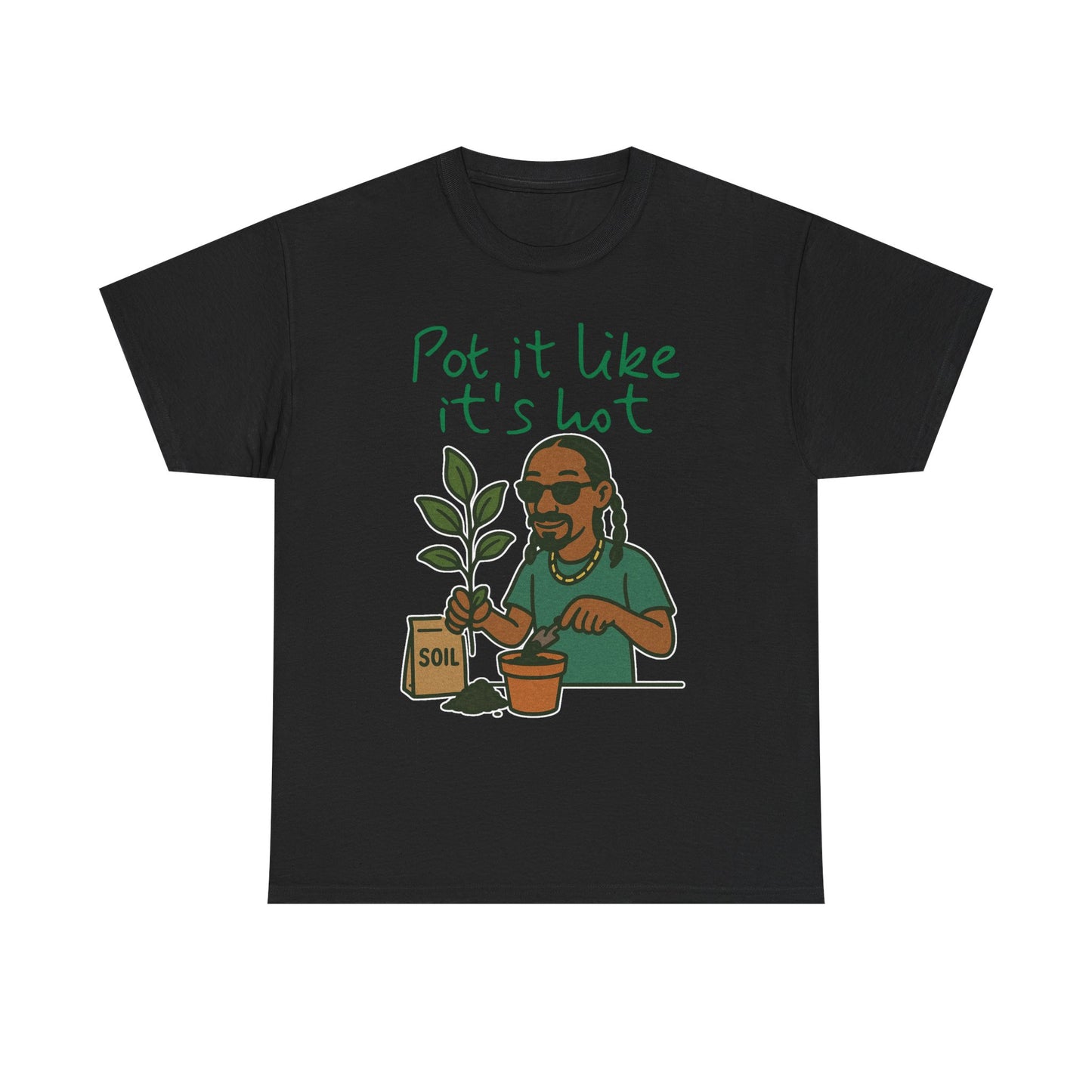 Pot It Like It's Hot Tee, Funny Gardening Shirt, Plant Lover Gift, Unisex Cotton Tee, Summer Vibe T-Shirt, Eco-Friendly Apparel