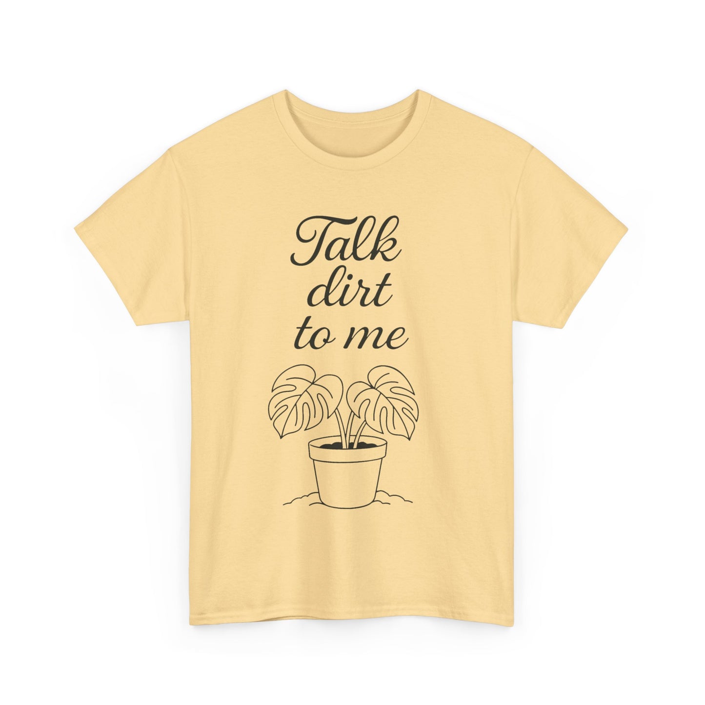 Funny Plant Lover Tee - Talk Dirt to Me Cotton Shirt, Gardening Gift, Casual Wear, Plant Mom Apparel, Unique Gift for Her