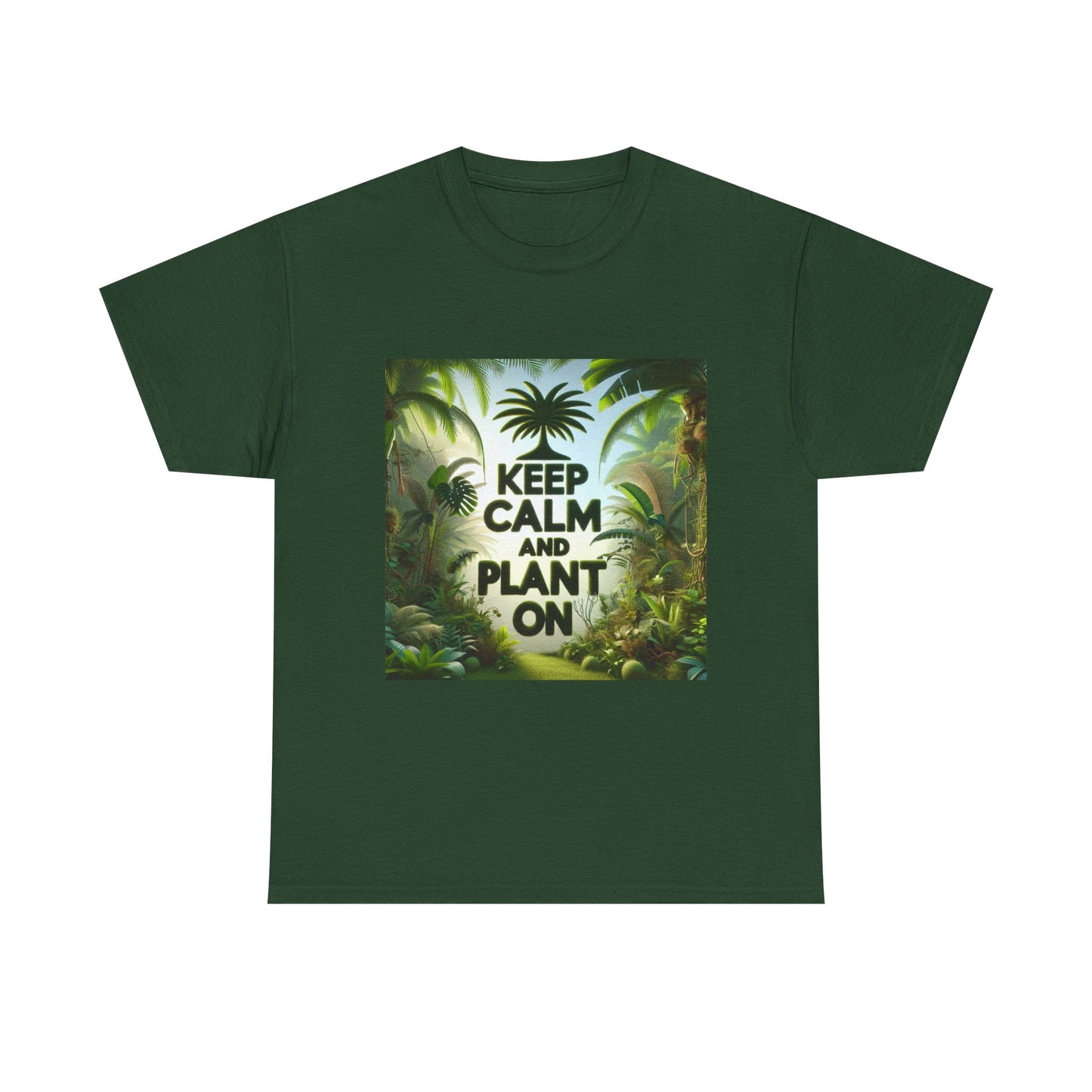 Keep Calm and Plant On Tee, Nature Lover Gift, Gardening T-Shirt, Eco-Friendly Apparel, Unisex Cotton Top