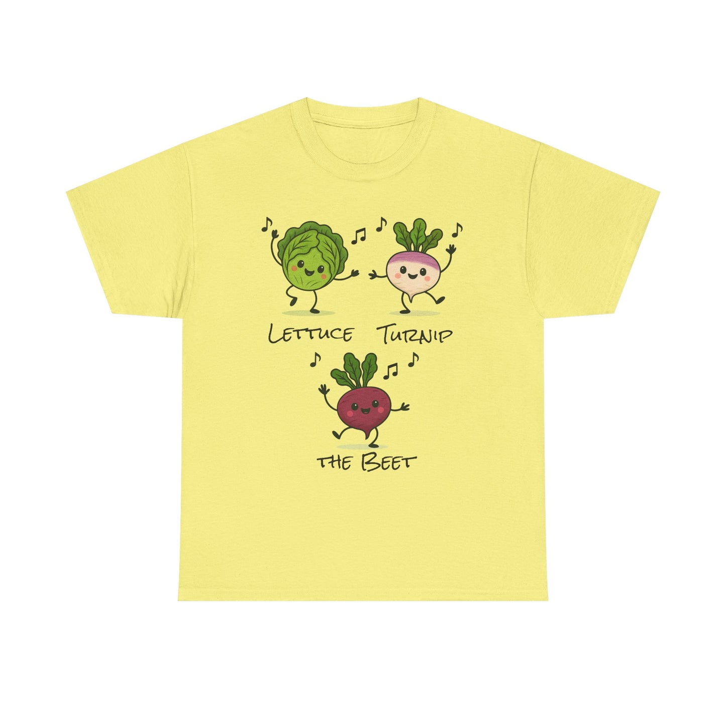 Lettuce Turnip the Beet Tee, Funny Unisex Humor Shirt, Cute Gardening Gift, Music Lover Apparel, Vegetable Lovers Tees