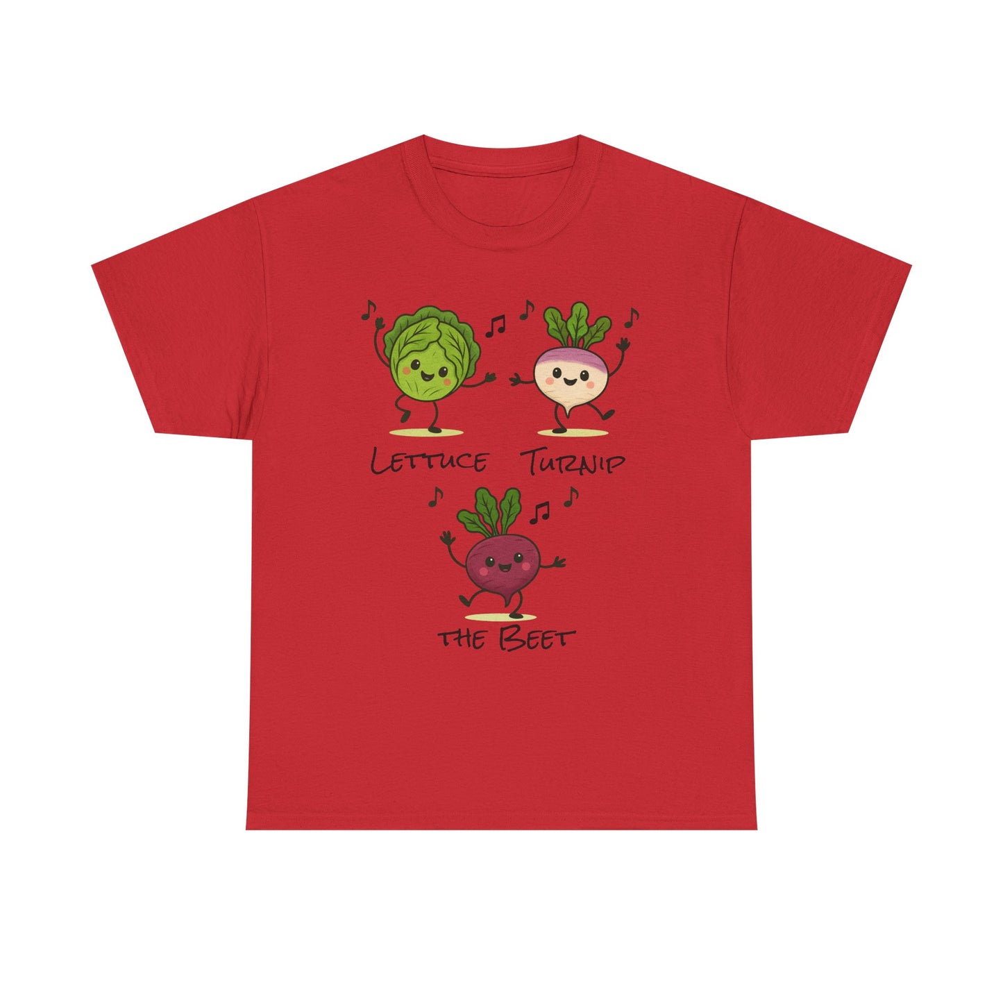 Lettuce Turnip the Beet Tee, Funny Unisex Humor Shirt, Cute Gardening Gift, Music Lover Apparel, Vegetable Lovers Tees