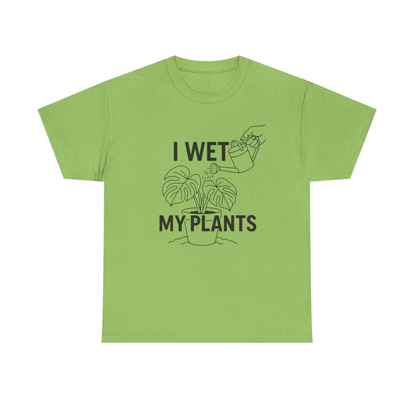 Funny Plant Lover Tee, I Wet My Plants Shirt, Gardening Gift, Unisex Cotton T-Shirt, Plant Parent Apparel, Houseplant Humor Tee