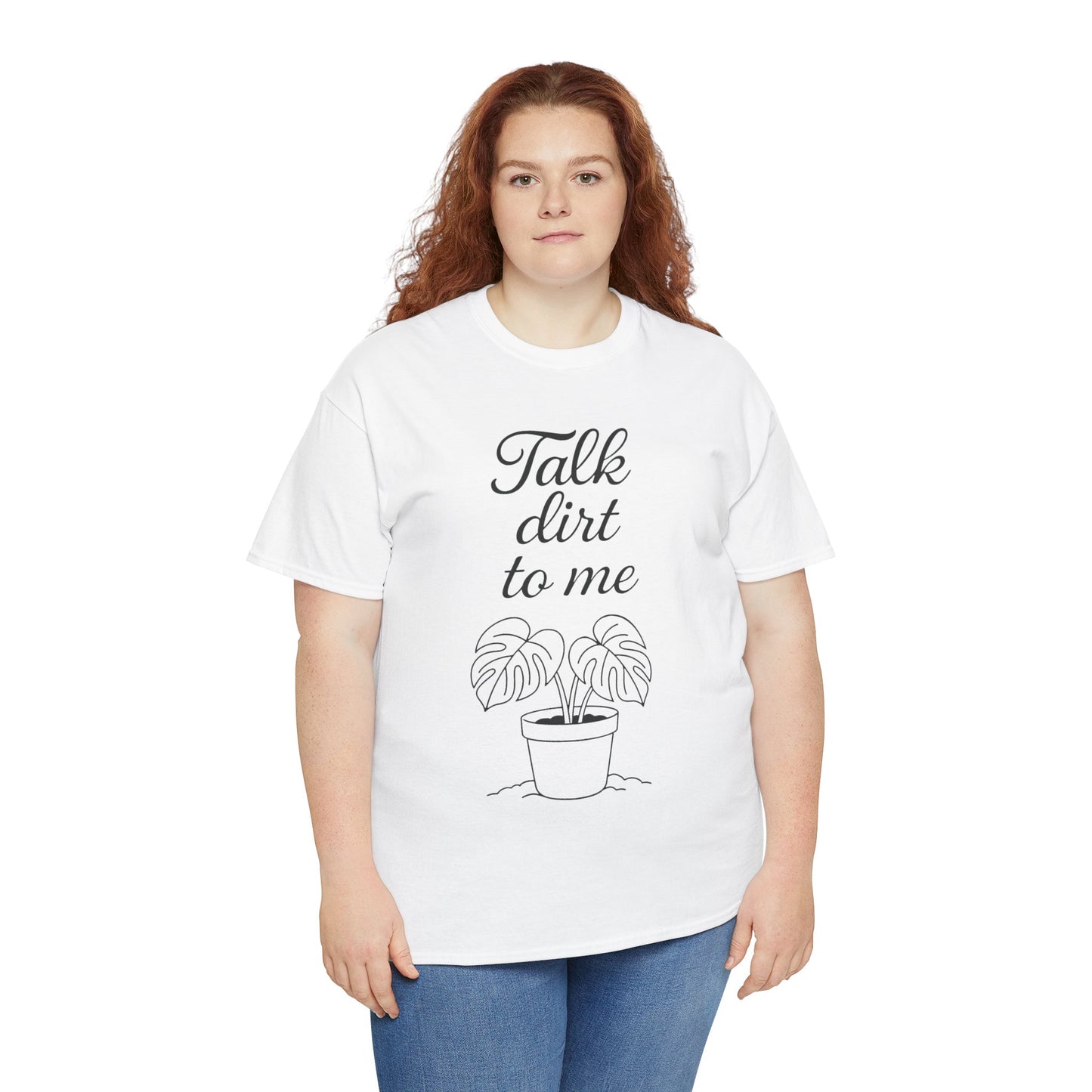Funny Plant Lover Tee - Talk Dirt to Me Cotton Shirt, Gardening Gift, Casual Wear, Plant Mom Apparel, Unique Gift for Her