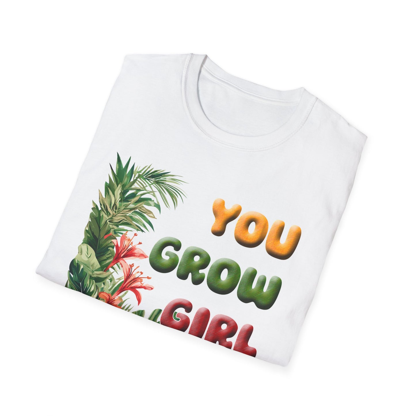 Tropical T-Shirt for Garden Lovers Tee for Plant Lover Inspirational Gift for Women Summer Style You Grow Girl