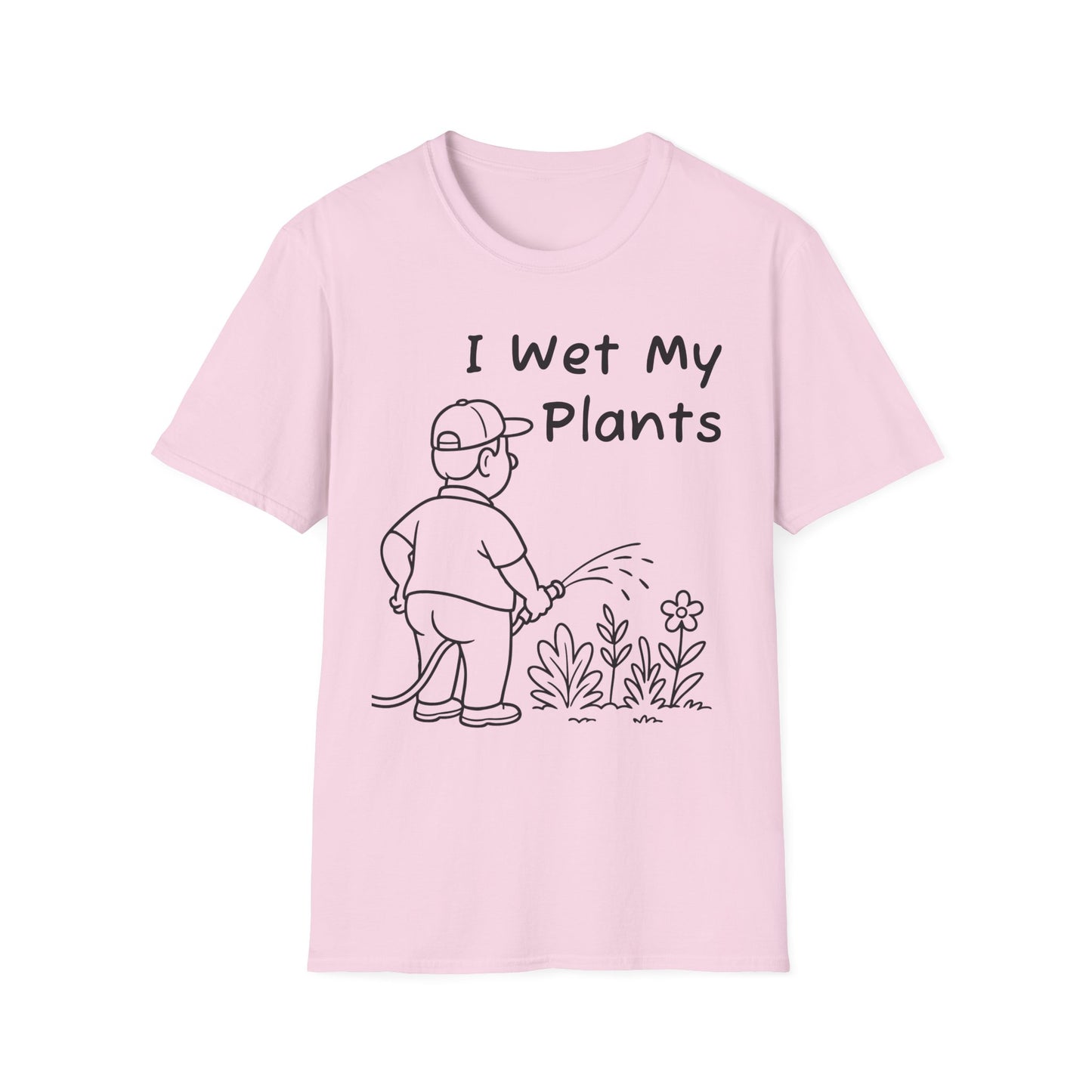 Funny Plant Lover T-Shirt, Gardening Gift, Unisex Tee, I Wet My Plants Shirt, Graphic Shirt